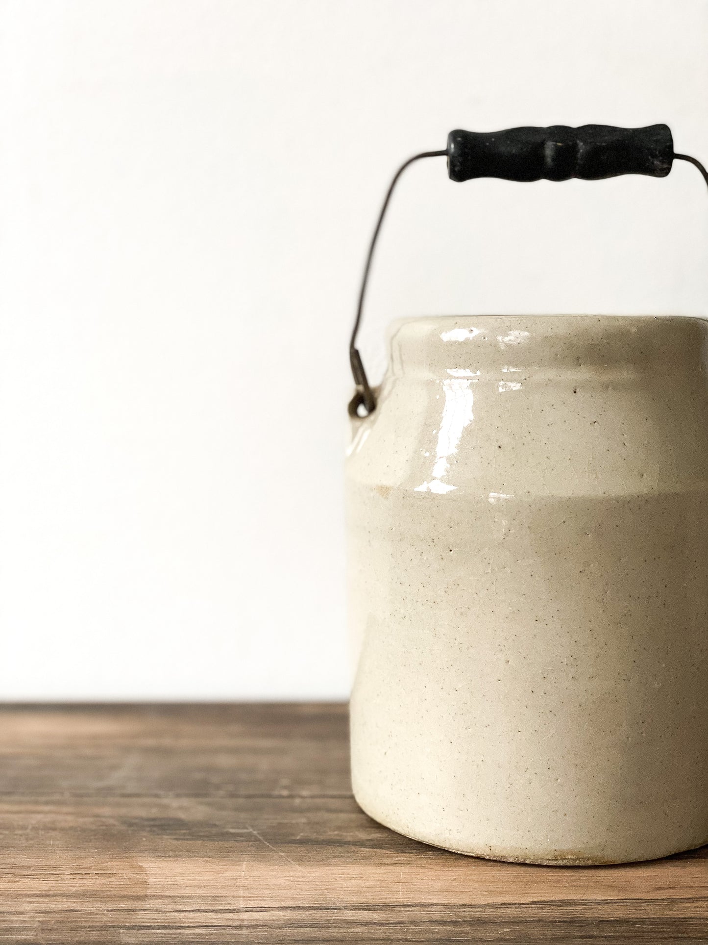 19th Century Canning Crock with Bail