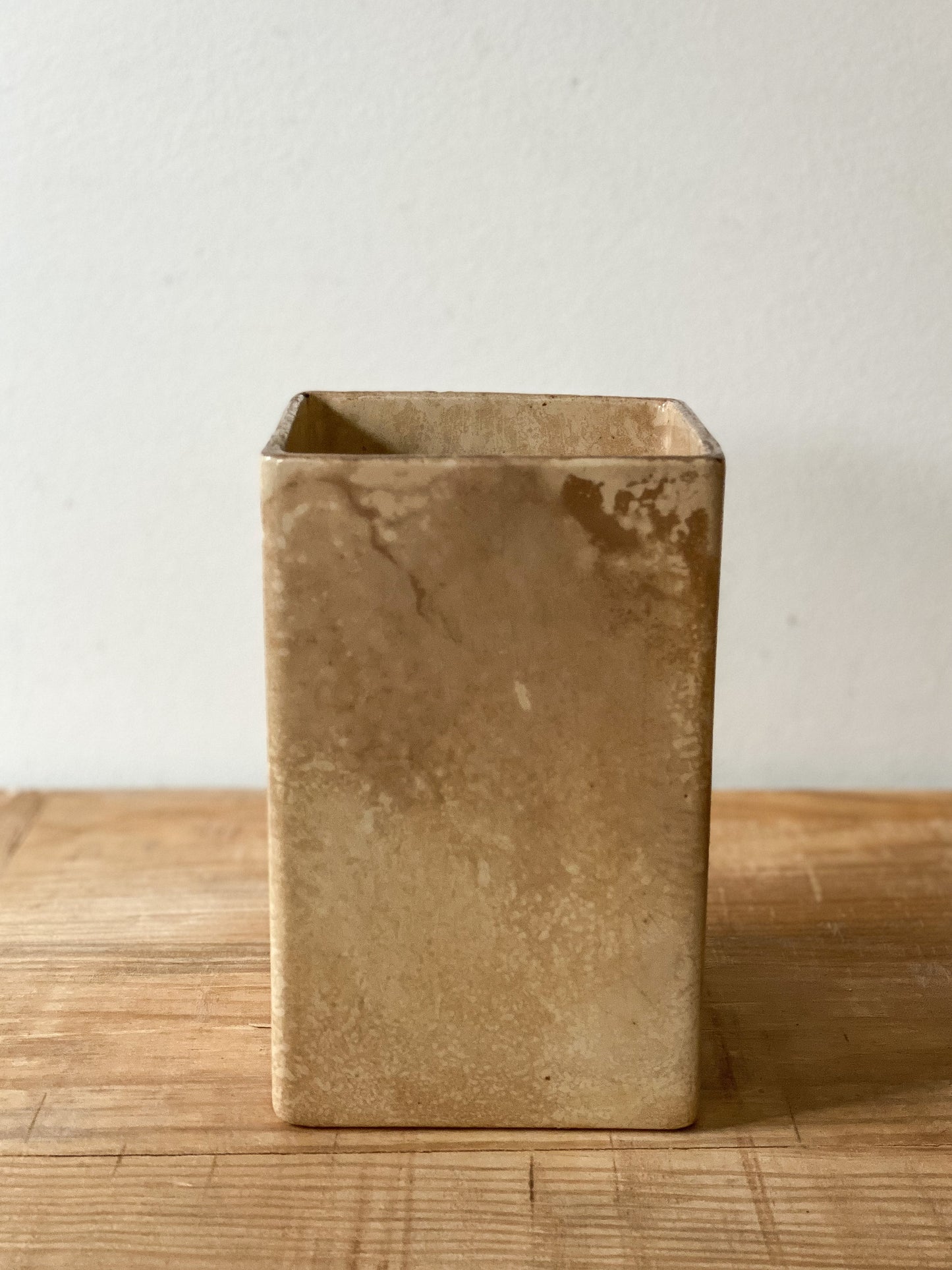 Stained Ironstone Bluebird Canister