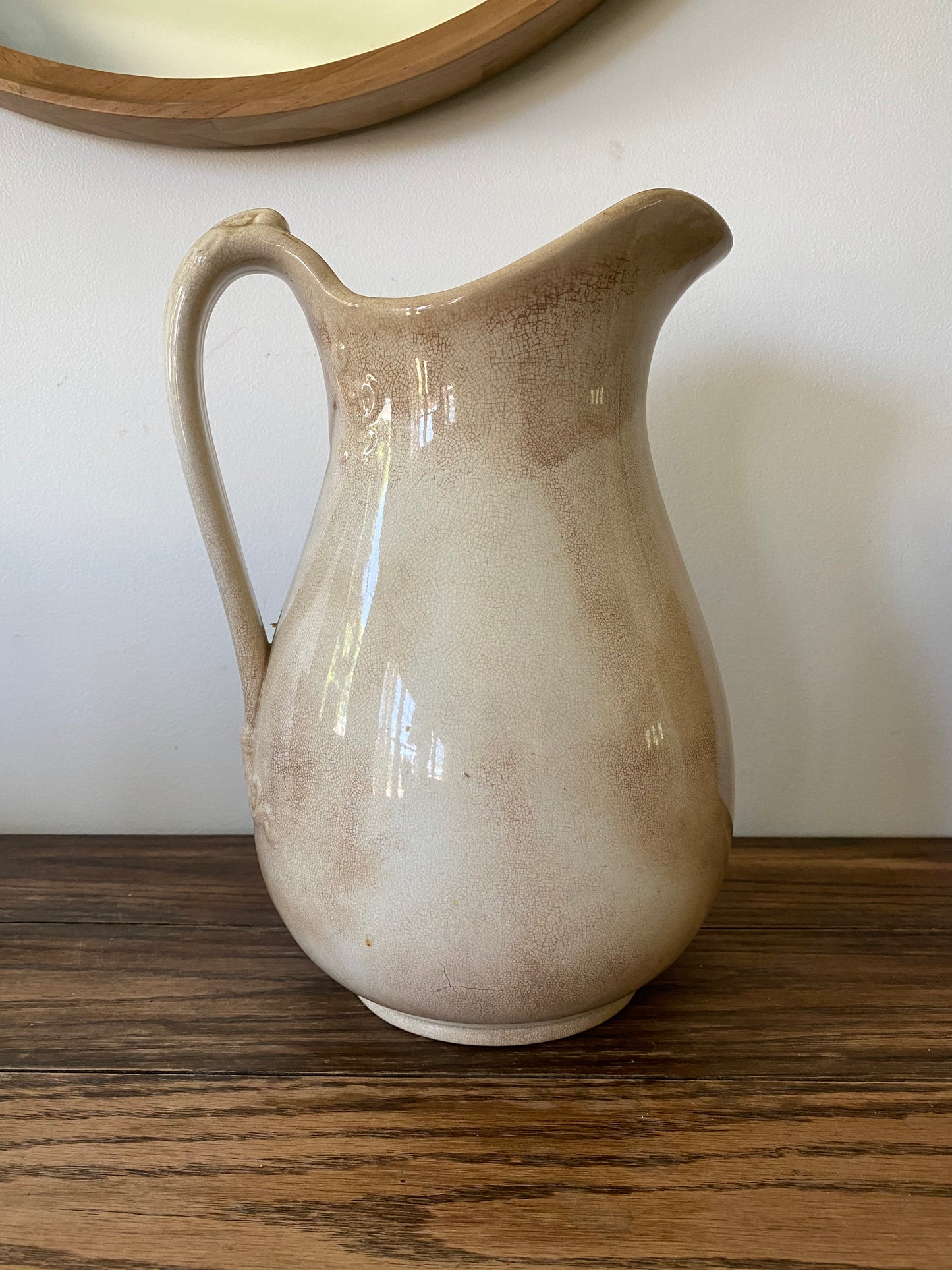 Stained Ironstone Pitcher RESERVED