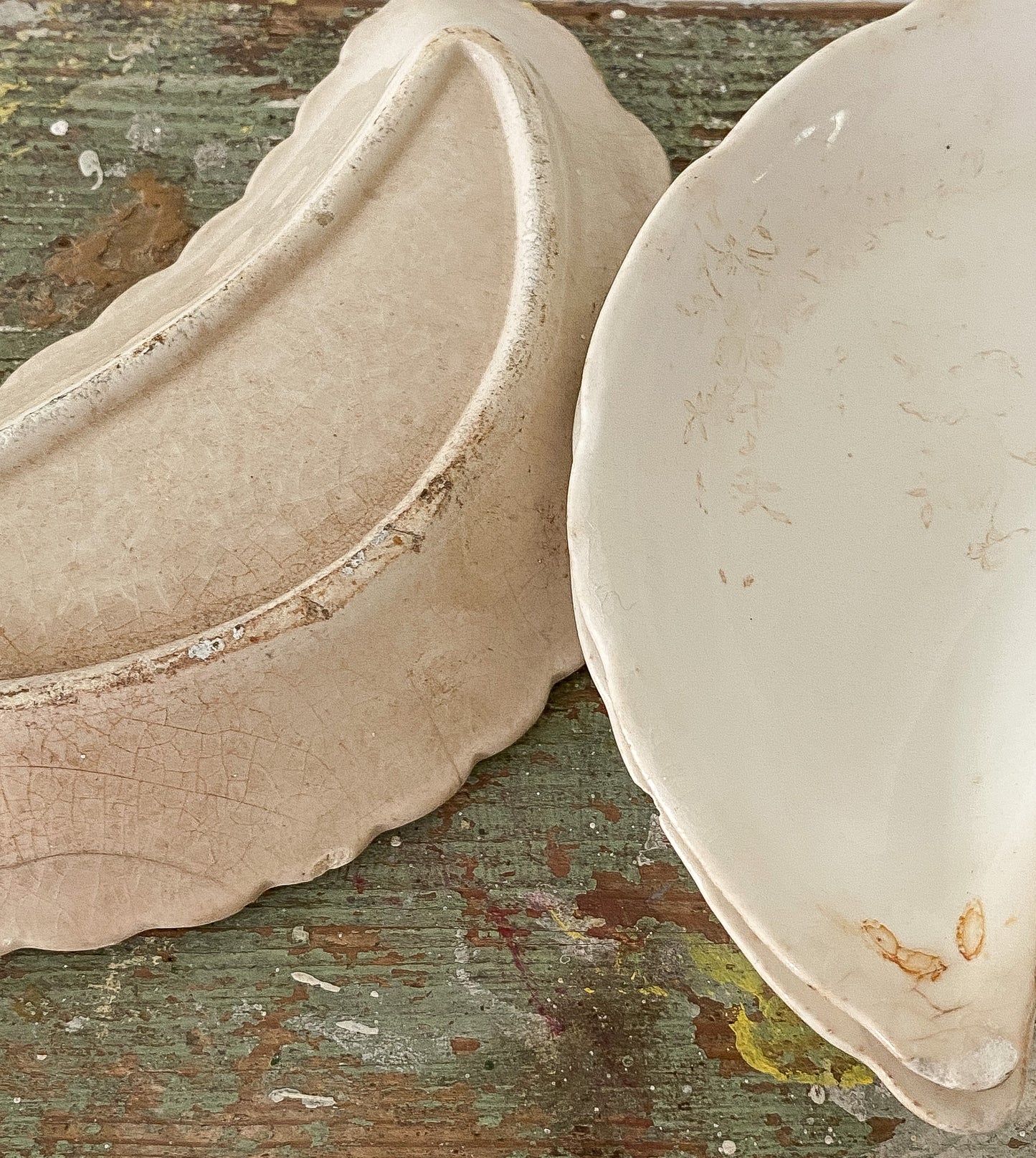 Stained Crazed Ironstone