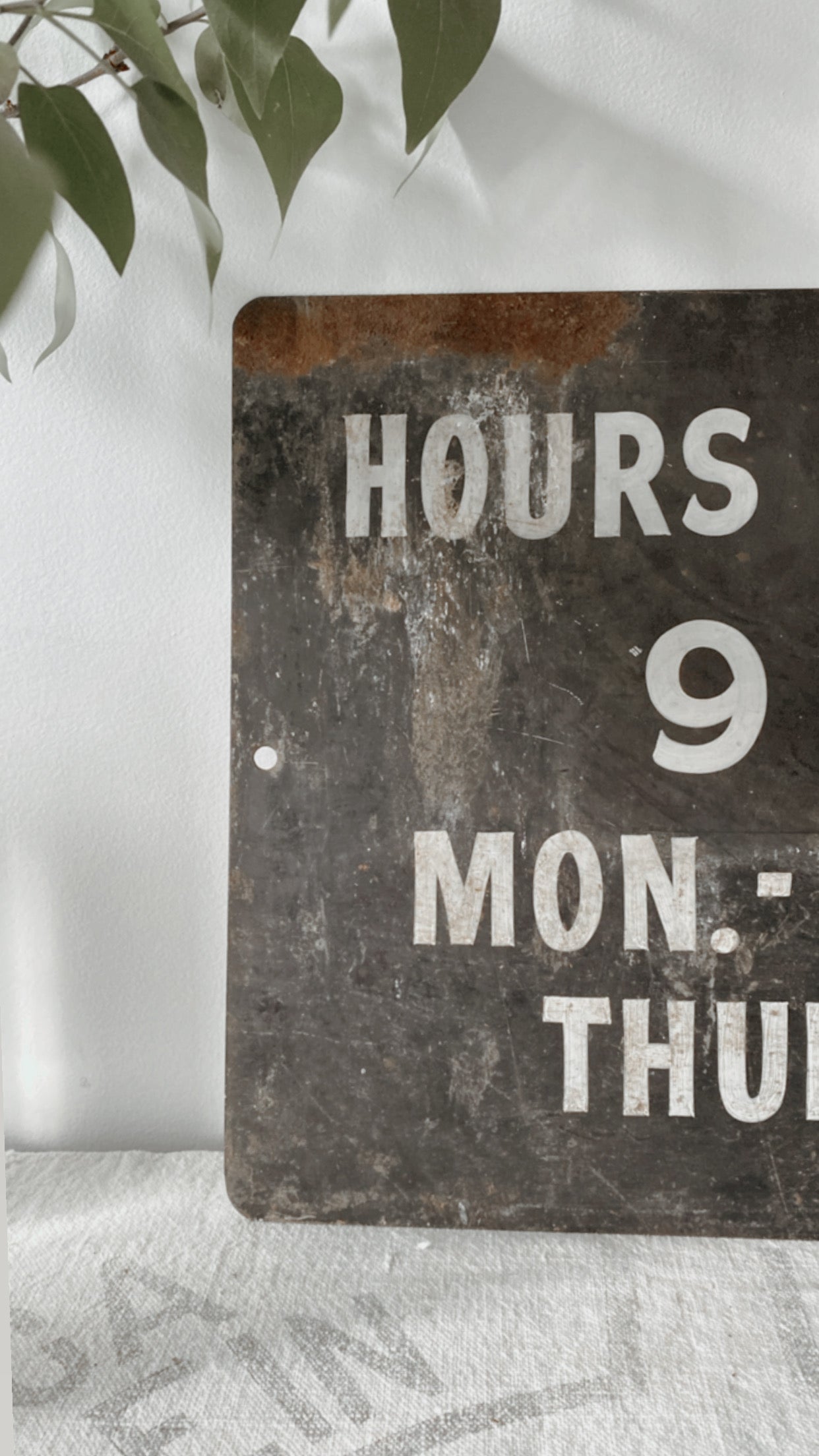 Antique Metal Advertising Sign