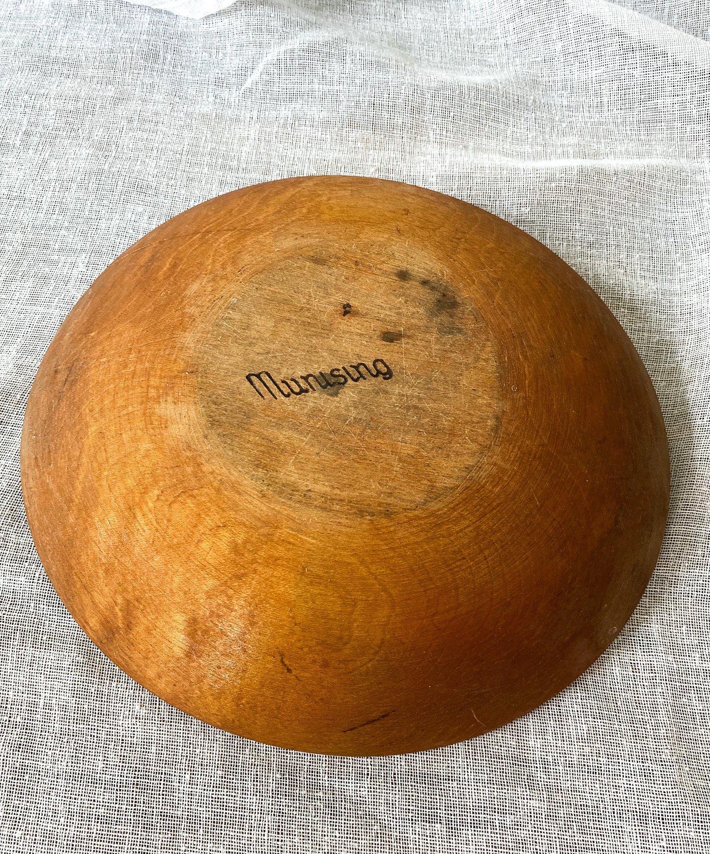 Antique Munising Wood Bowl