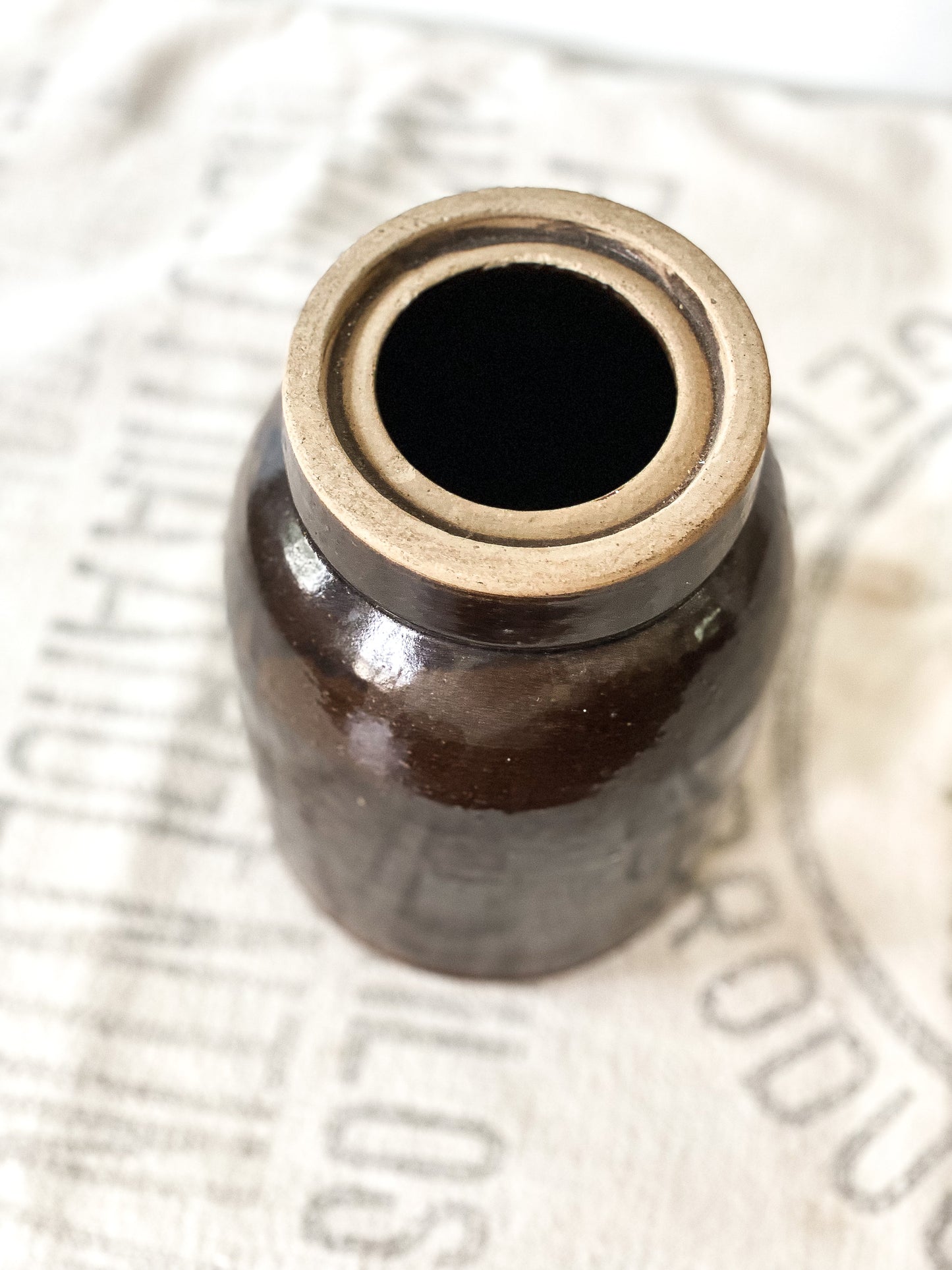 Antique Salt Glazed Canning Crock