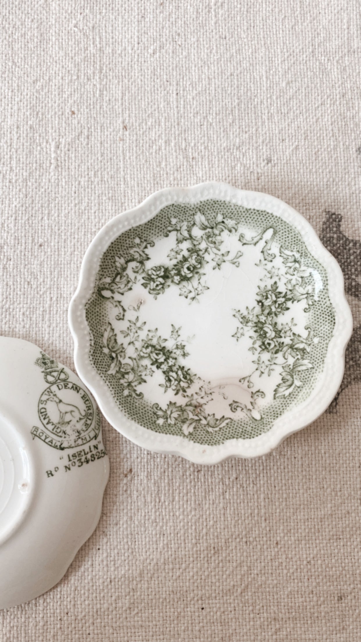 Antique Ironstone Butter Pats