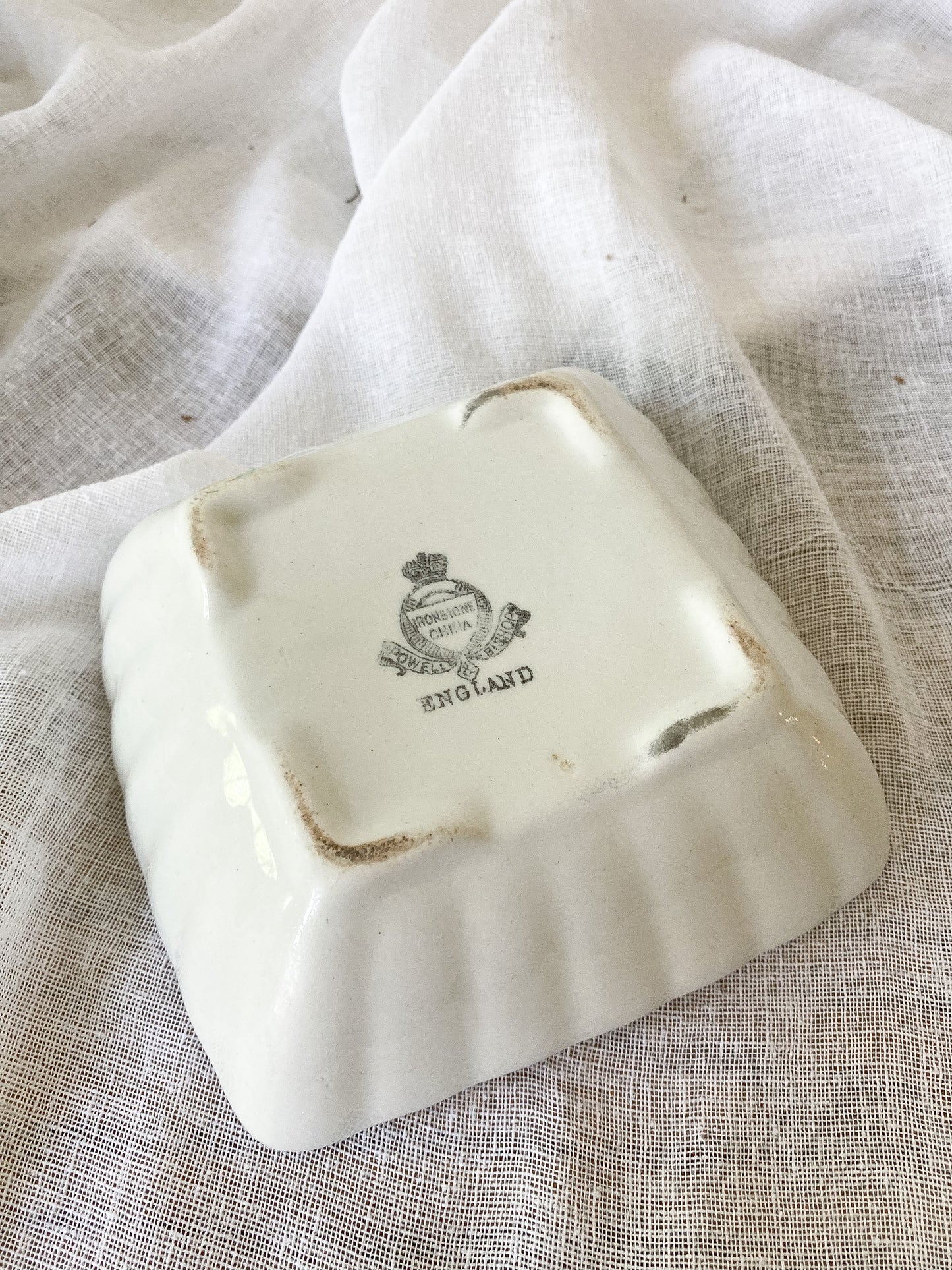 Ironstone Ladyfinger Bowl