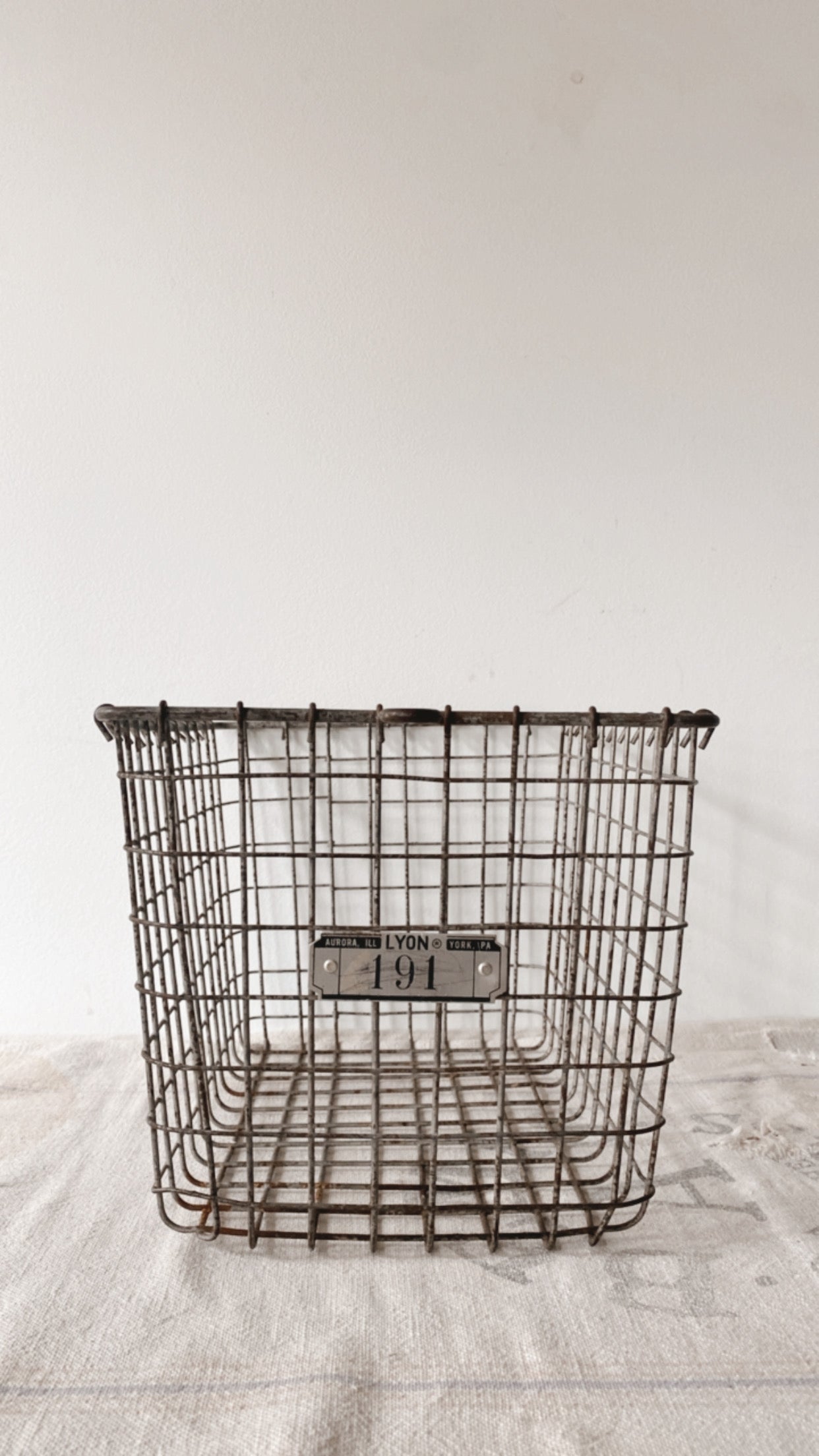 Antique Locker Basket
