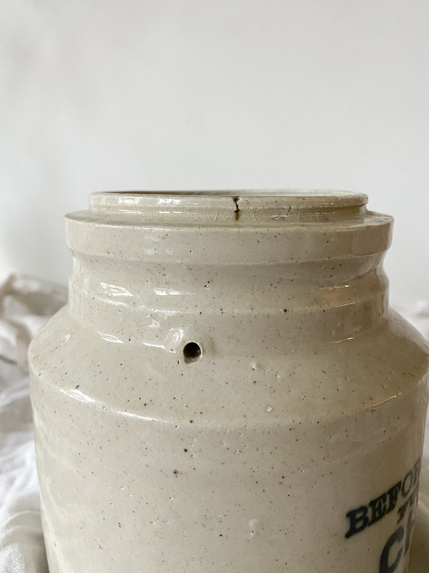 Antique Cream Cheese Crock