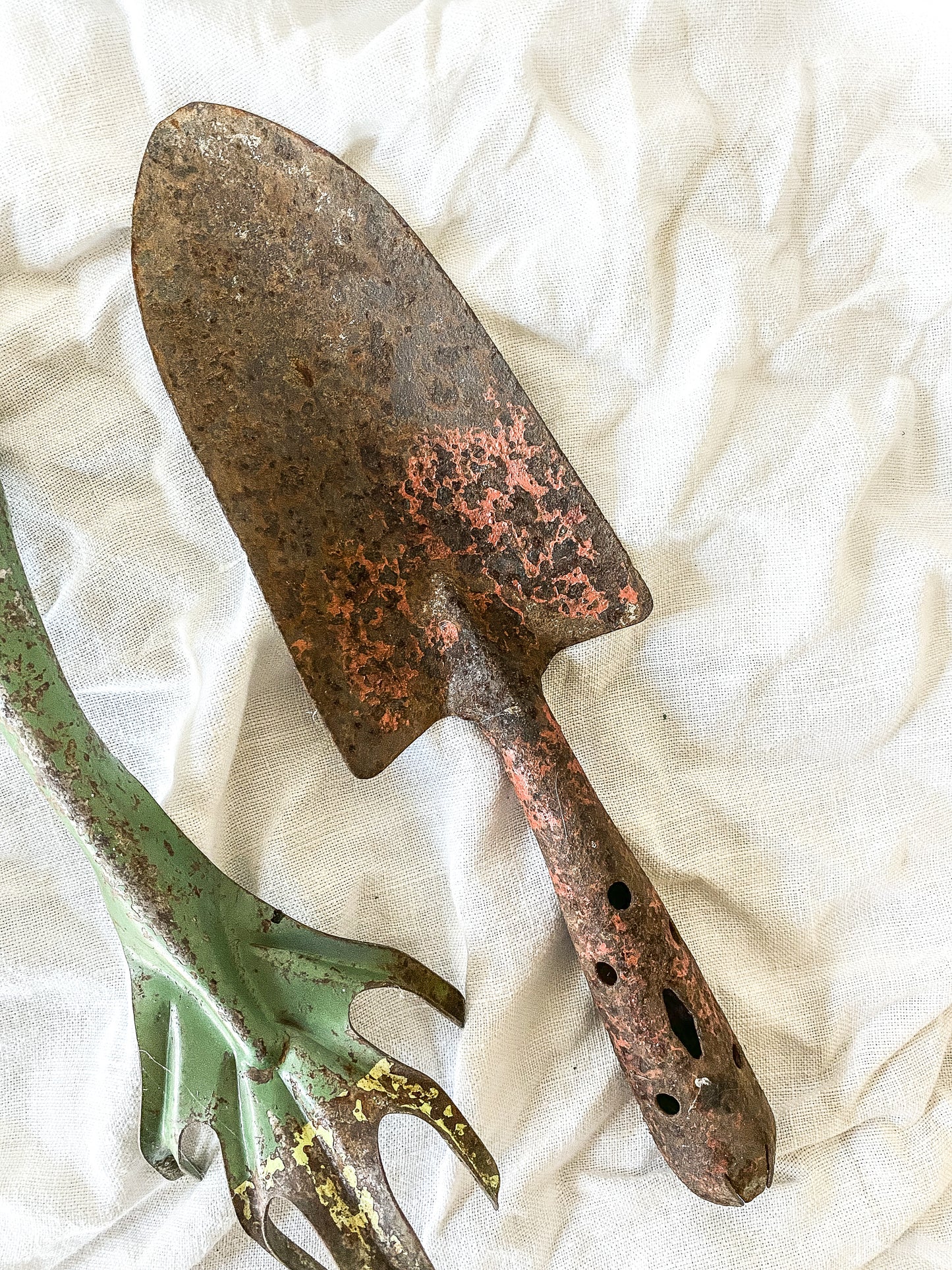 Vintage Chippy Garden Shovels