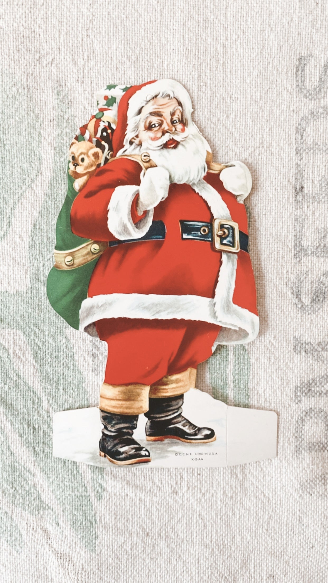Litho Christmas Club Santa Cut Outs