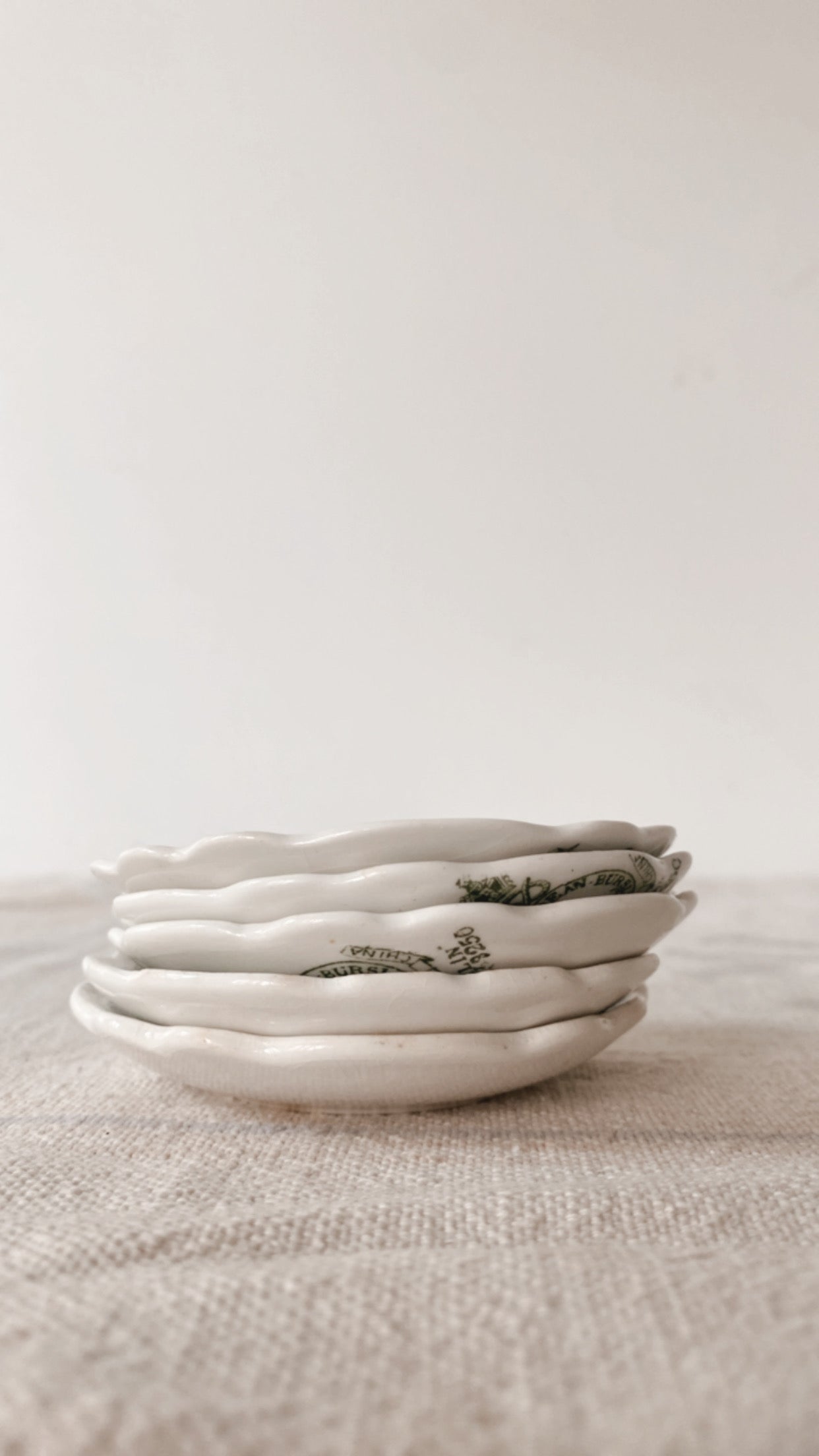 Antique Ironstone Butter Pats