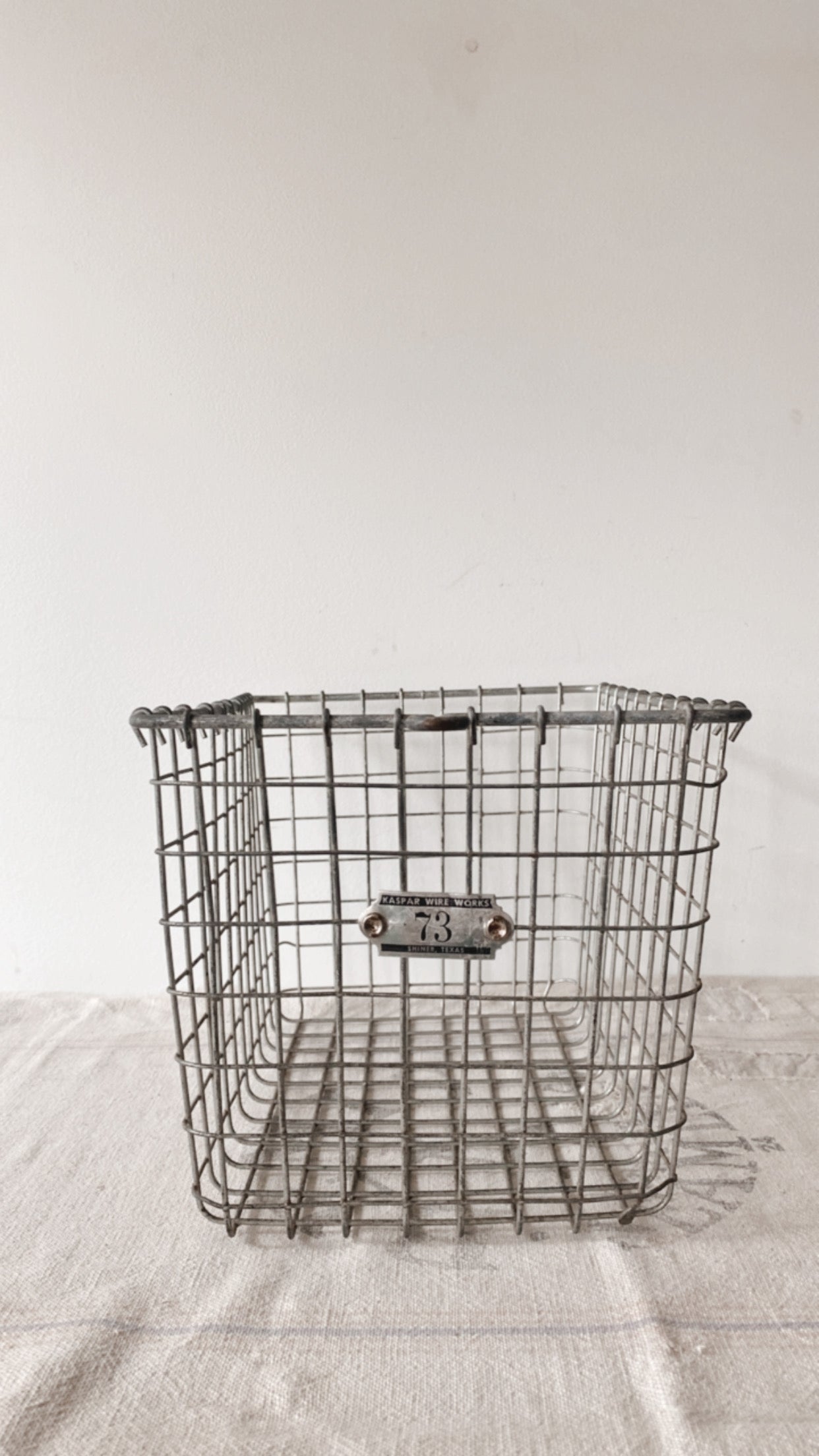 Antique Locker Basket
