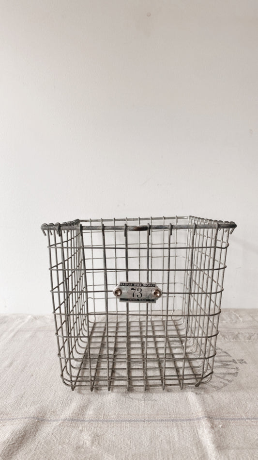 Antique Locker Basket