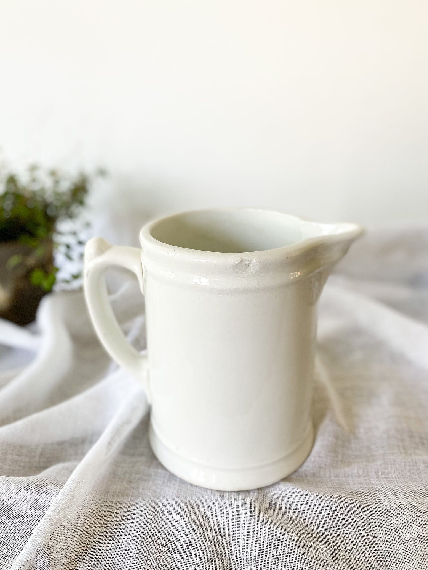 Ironstone Milk Pitcher