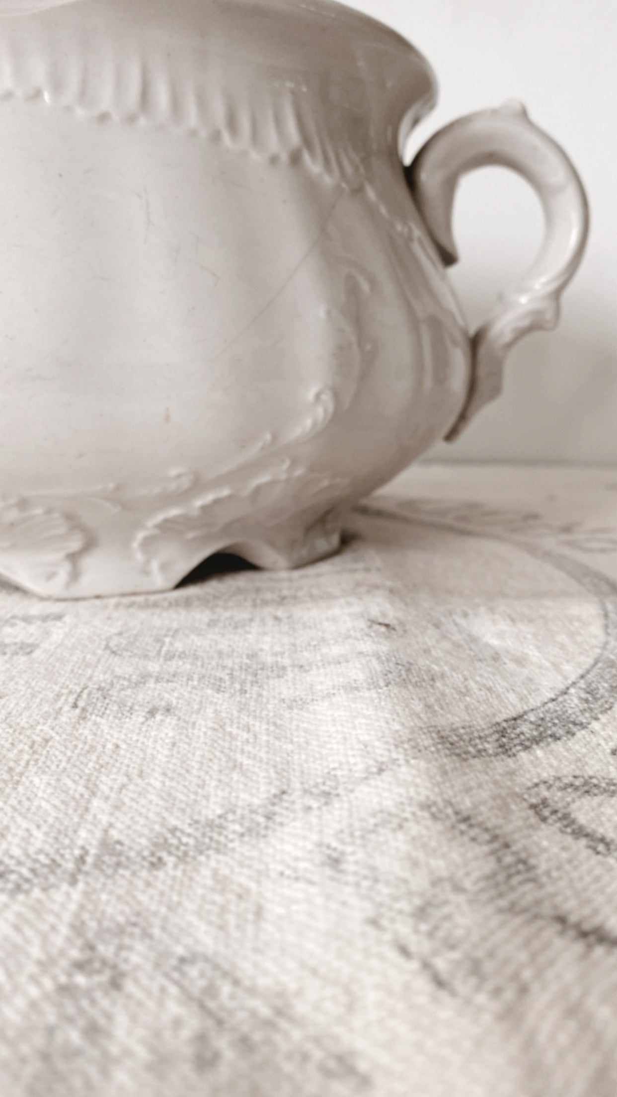 Antique Ironstone Chamber Pot