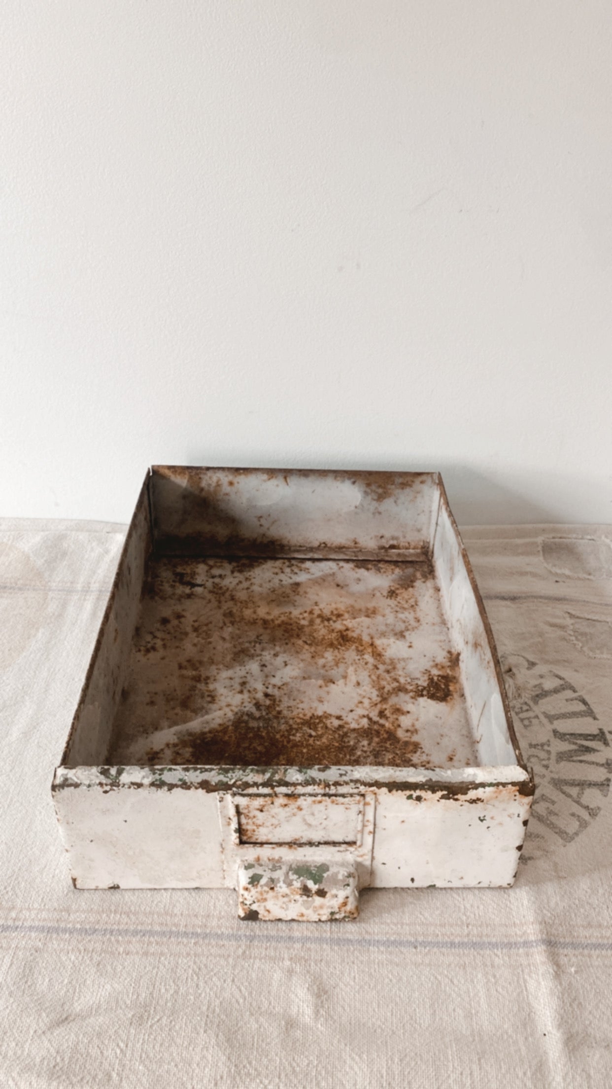 Vintage Chippy Metal Drawer