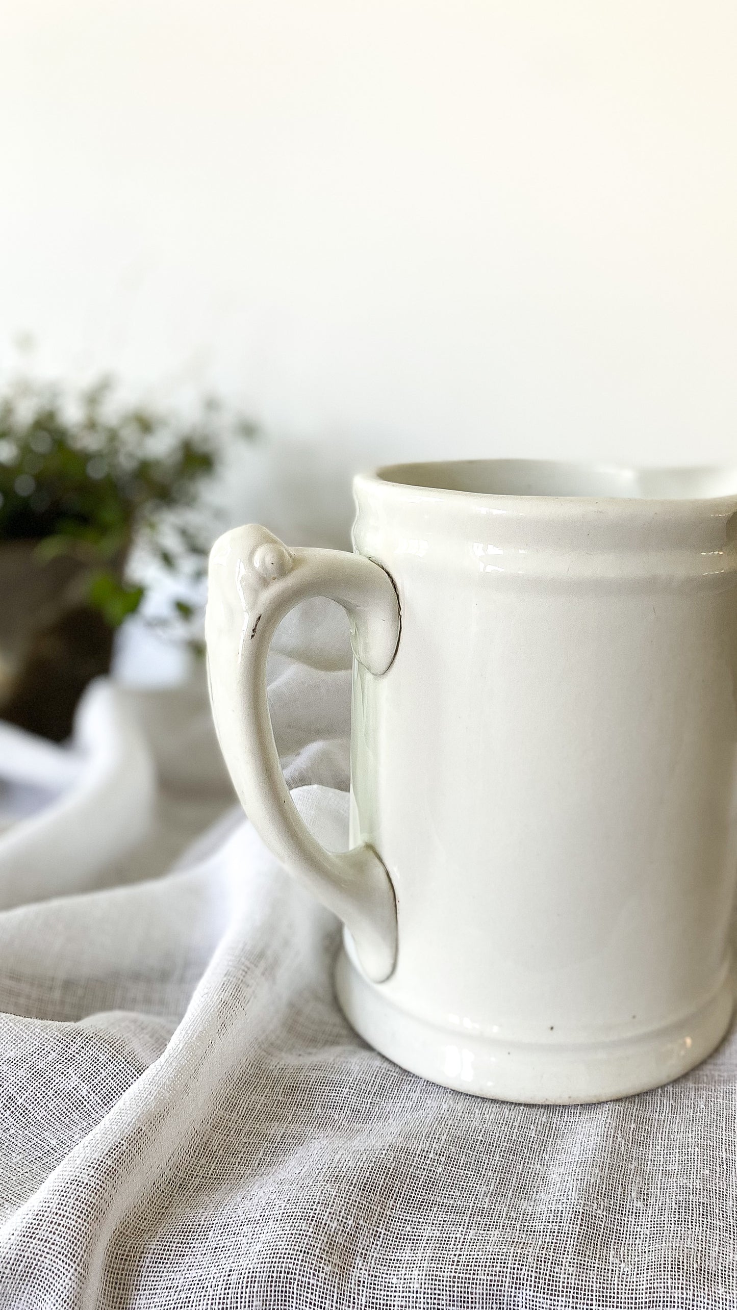 Ironstone Milk Pitcher