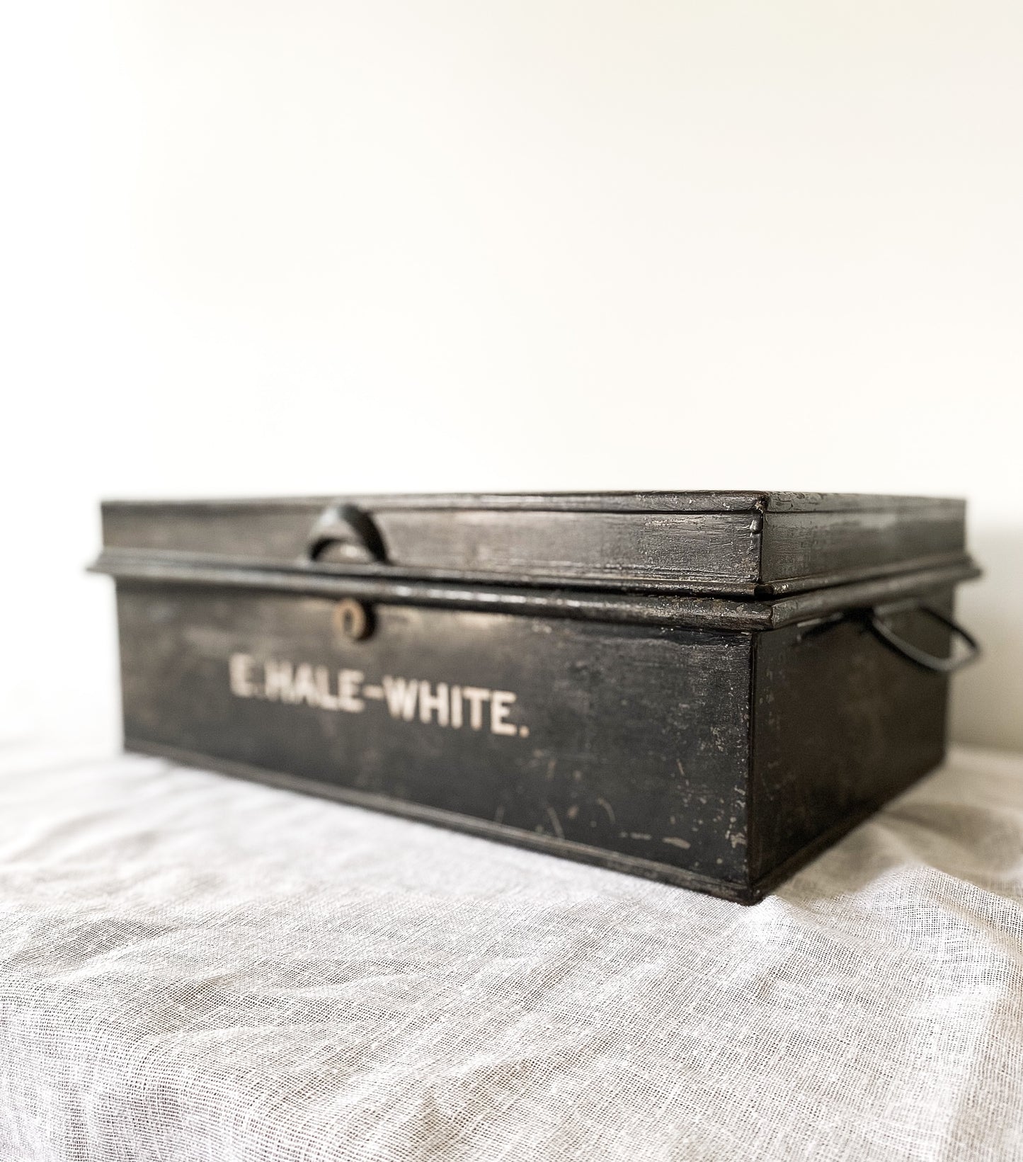 Antique RARE Hobbs and Co London Lock Box