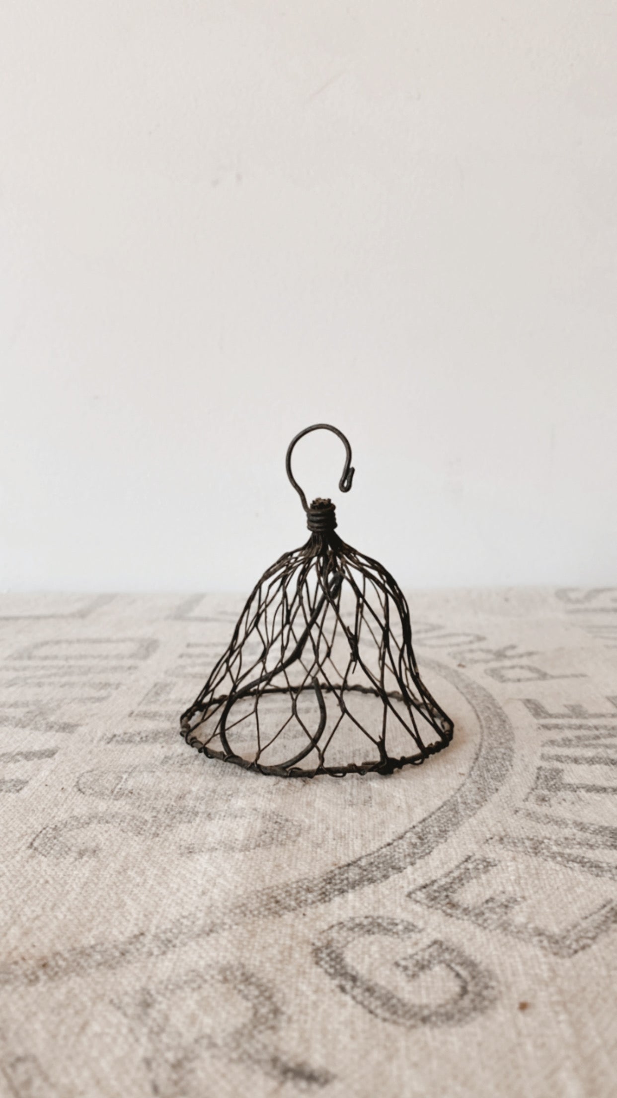 Primitive Wire Cloche Bell