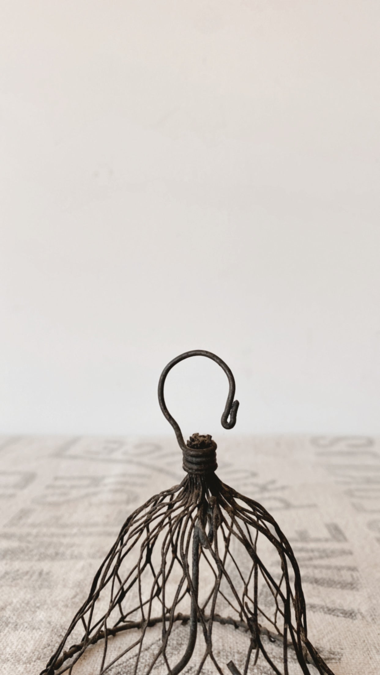 Primitive Wire Cloche Bell