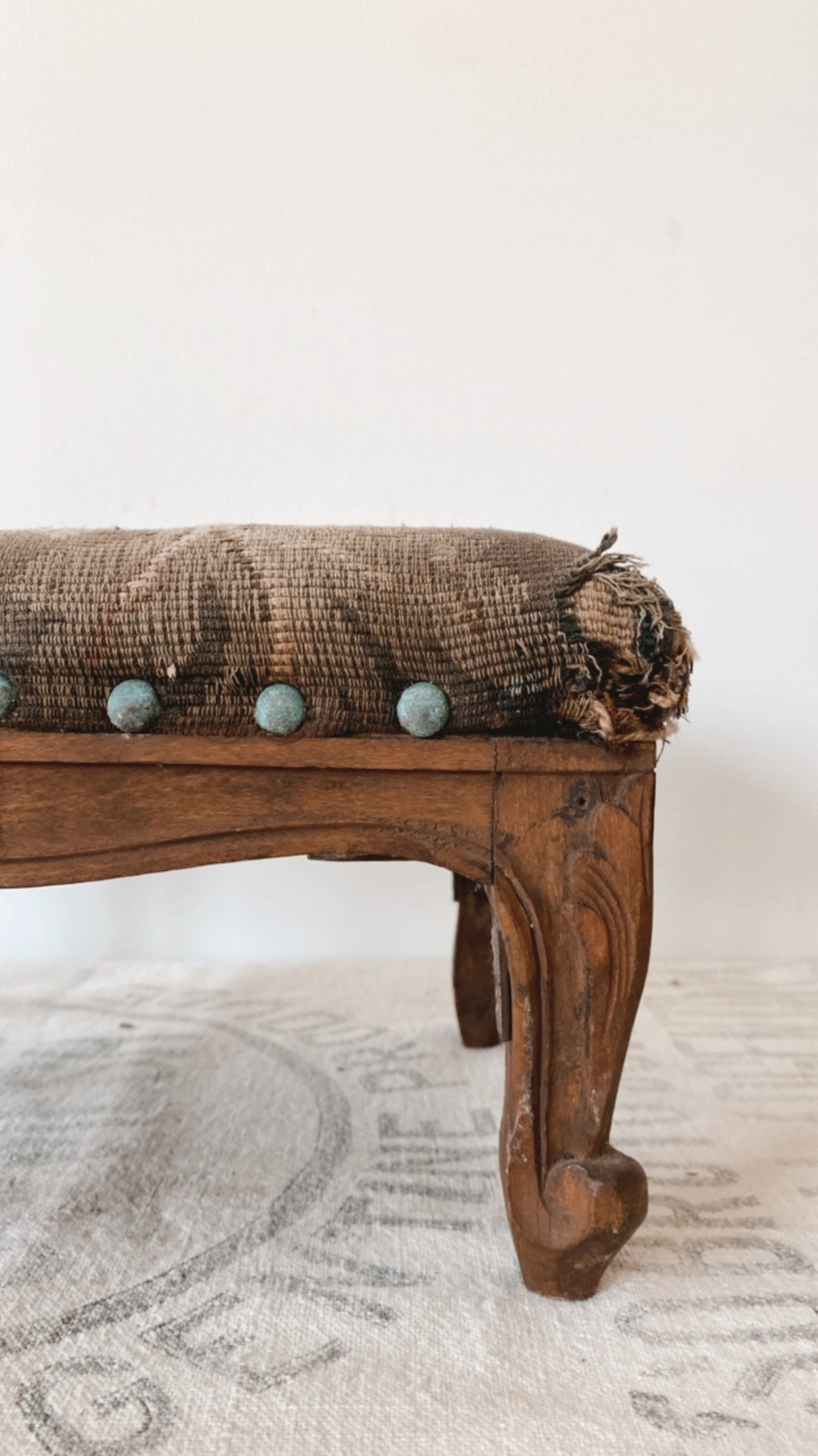 Victorian Primitive Foot Stool