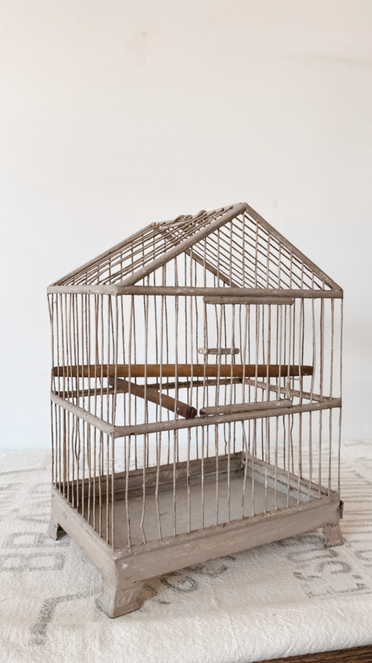 Antique Chippy Birdcage
