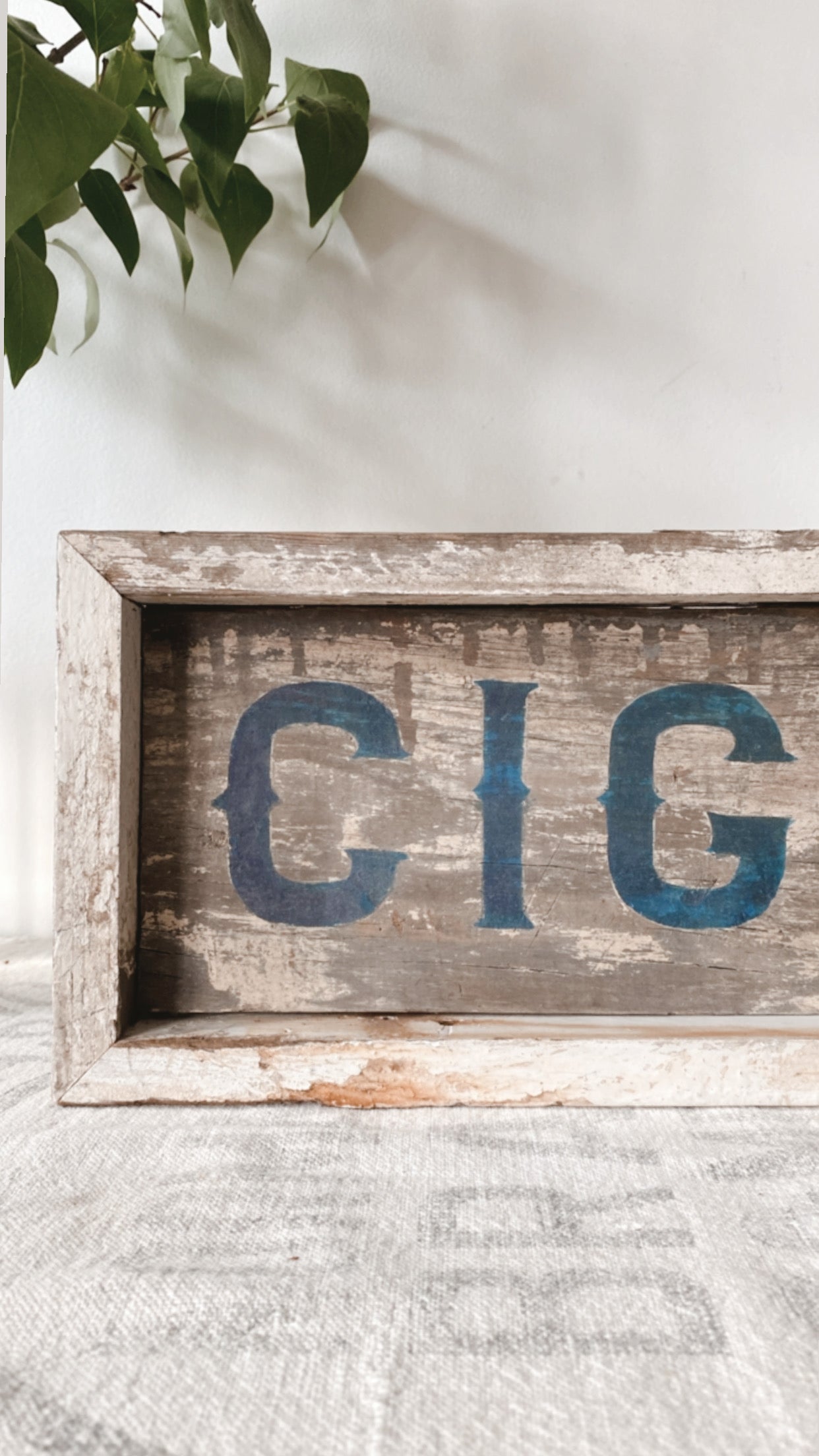 Primitive Folk Art Sign