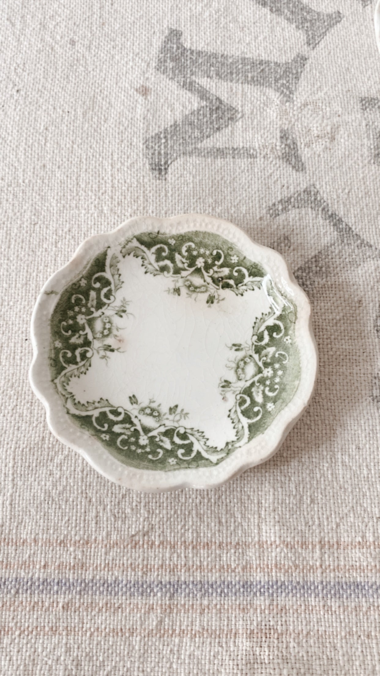 Antique Ironstone Butter Pats