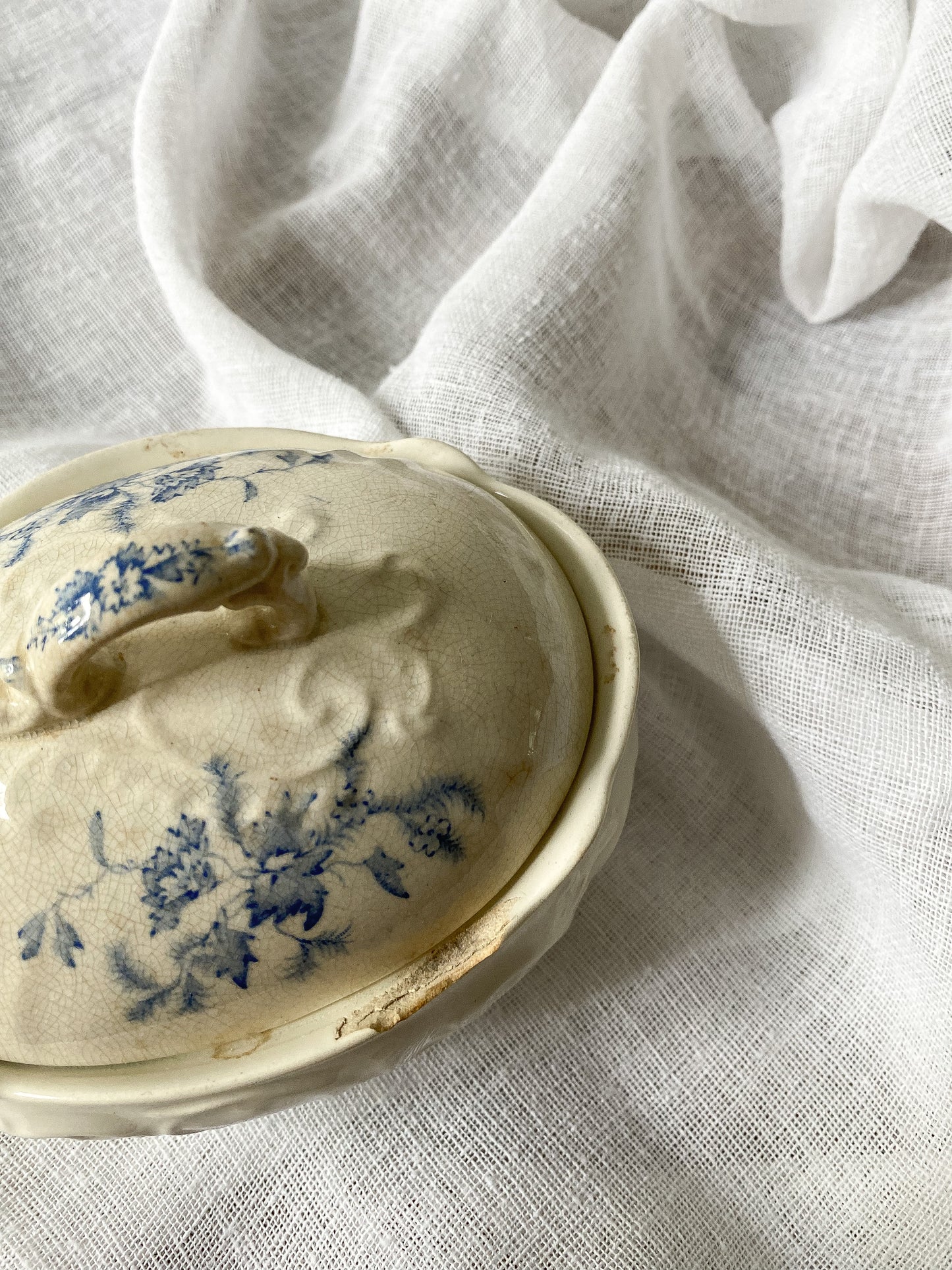 Antique Ironstone Soap Dish