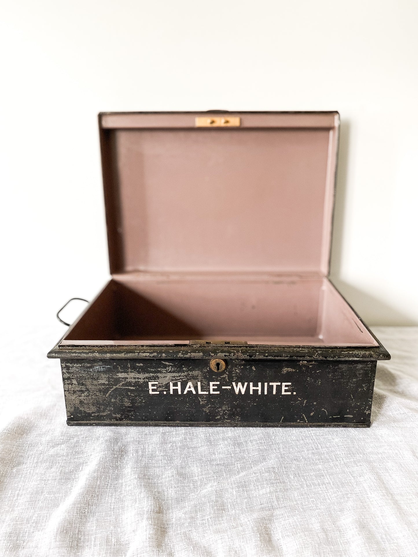 Antique RARE Hobbs and Co London Lock Box