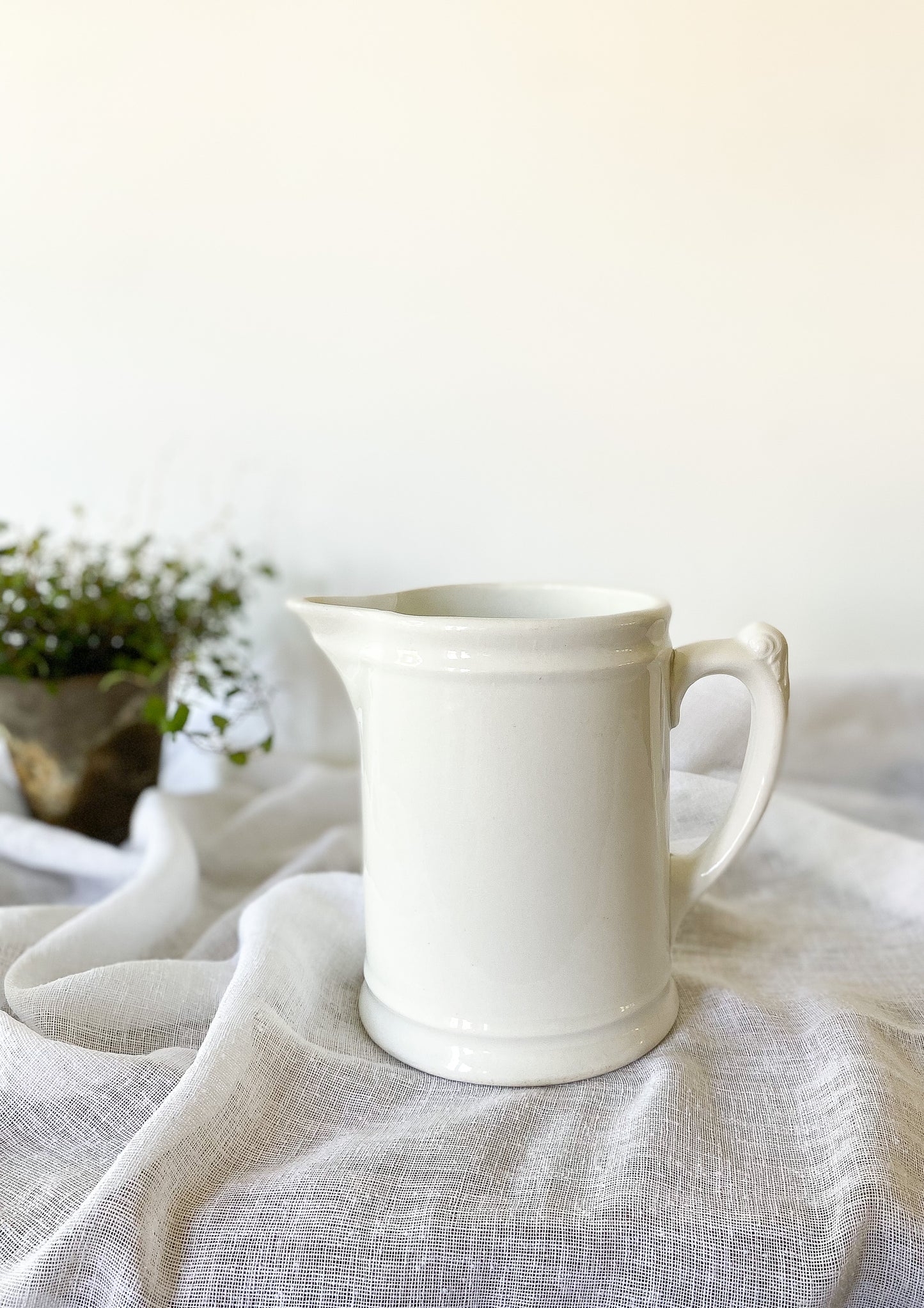 Ironstone Milk Pitcher