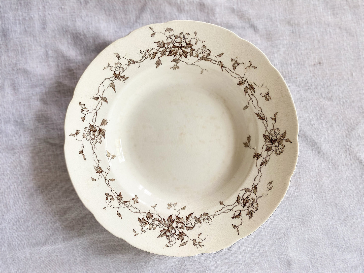 Ironstone Soup Bowl