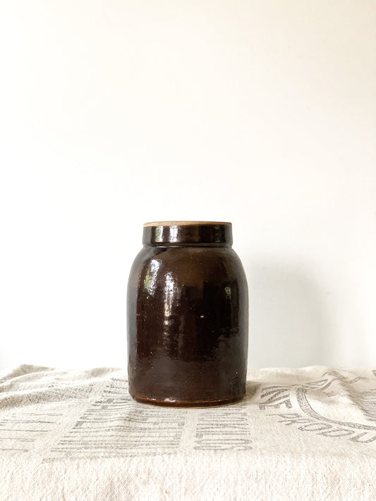 Antique Salt Glazed Canning Crock