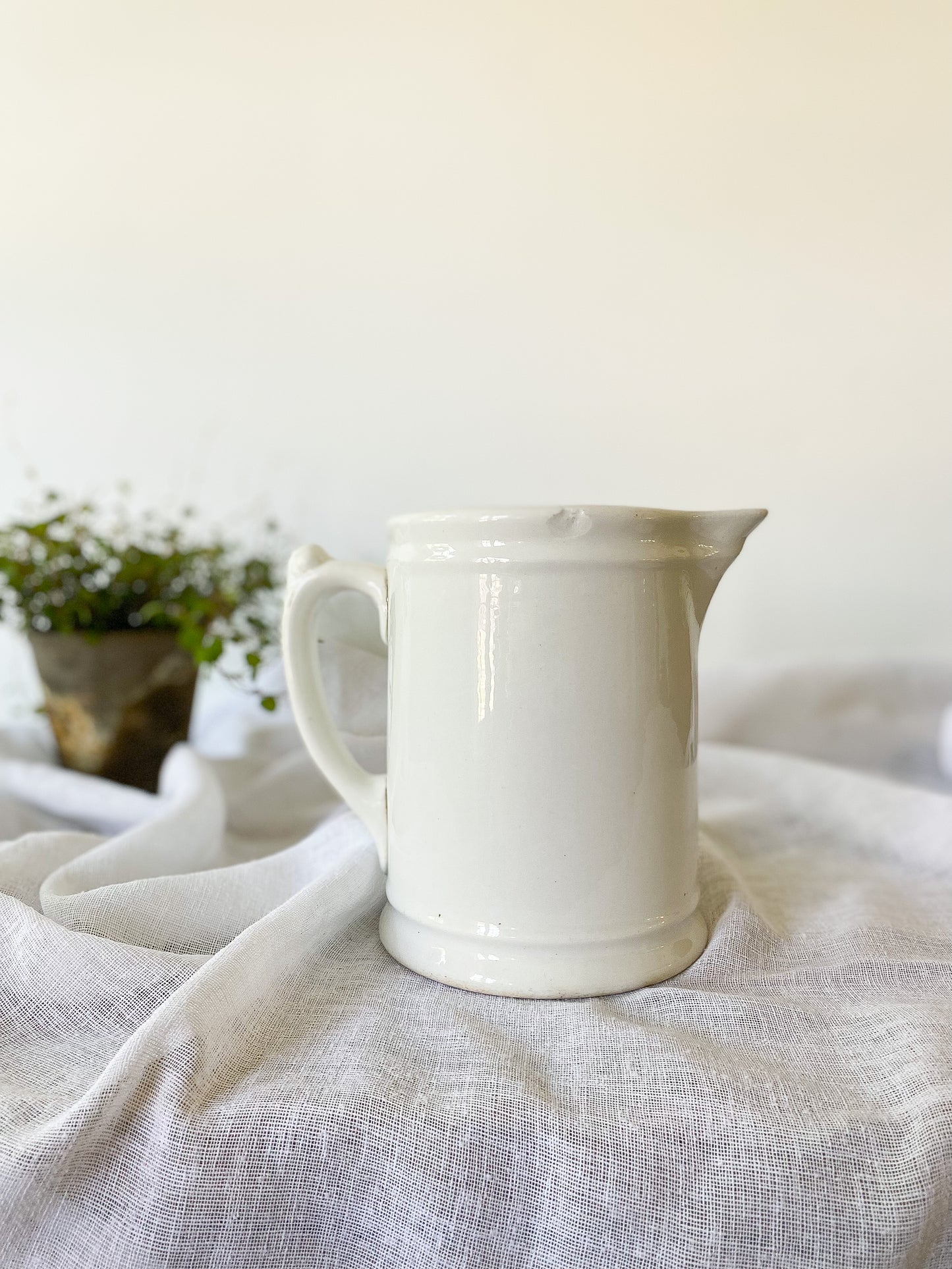 Ironstone Milk Pitcher