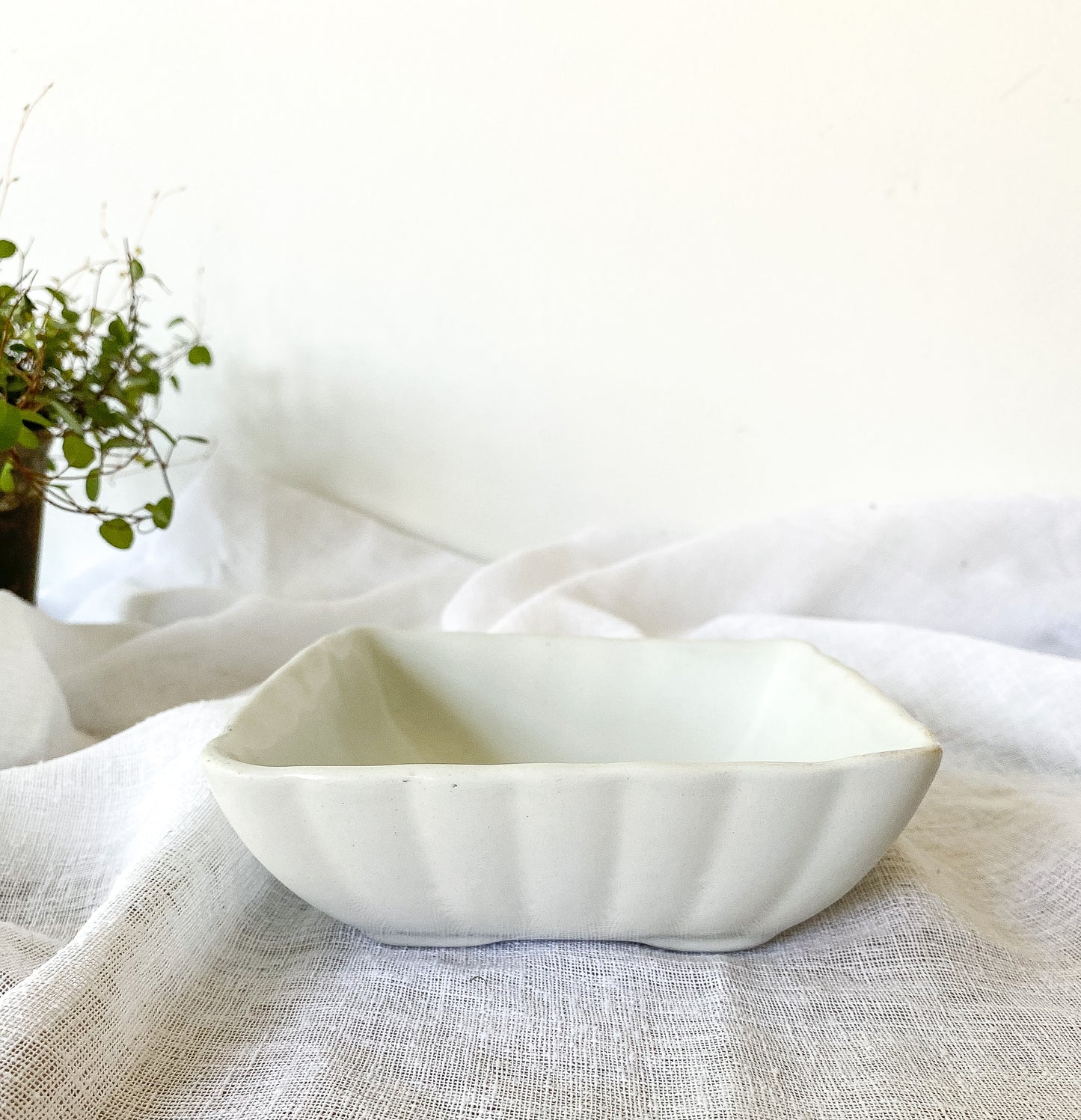 Ironstone Ladyfinger Bowl