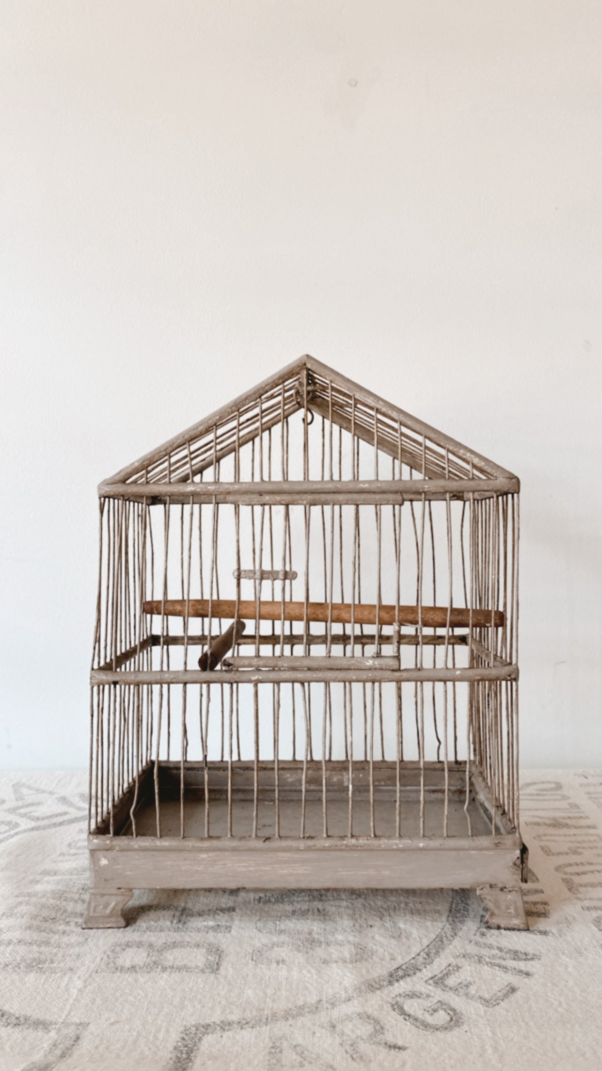 Antique Chippy Birdcage
