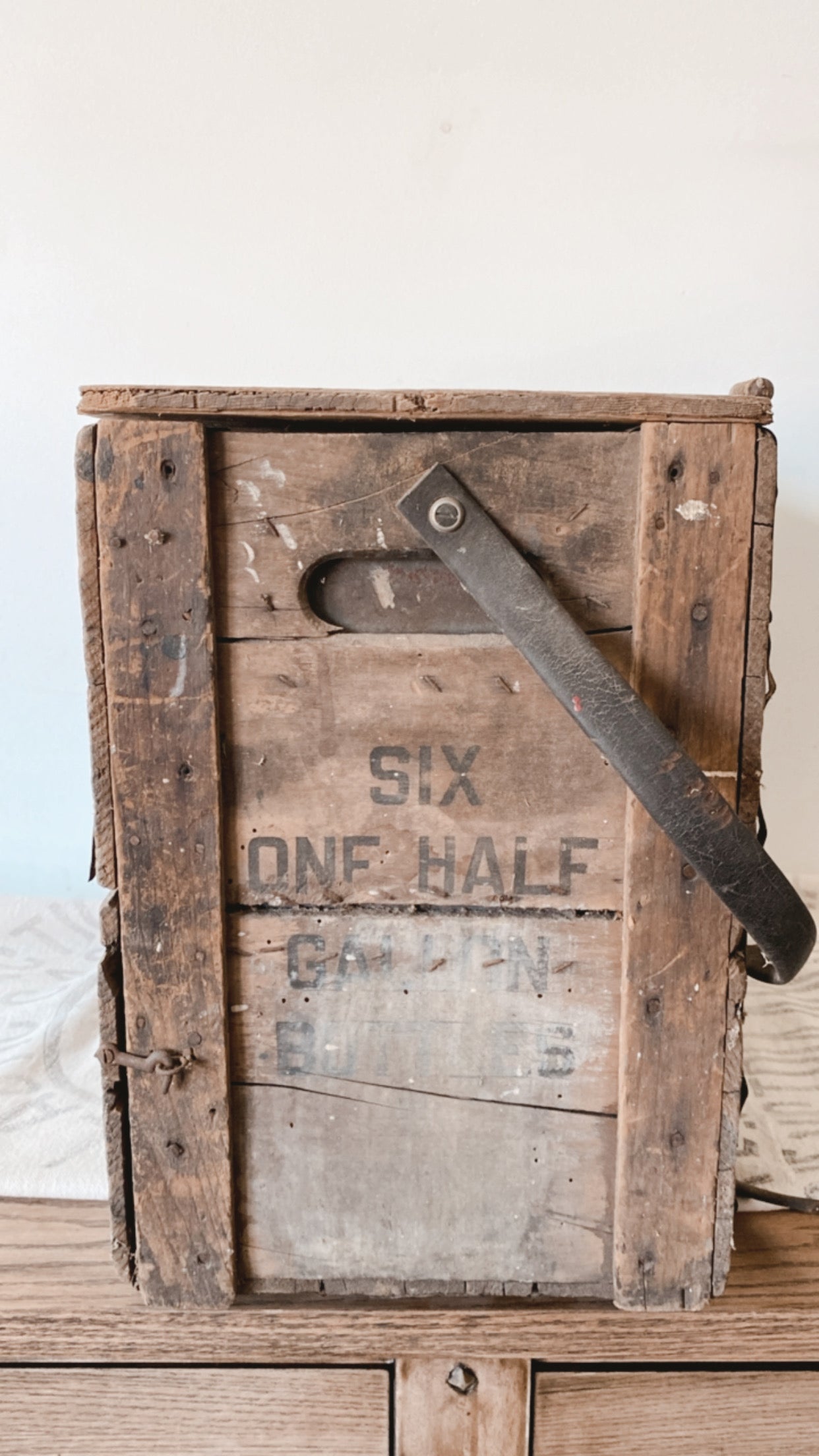 Antique Bottle Carrier