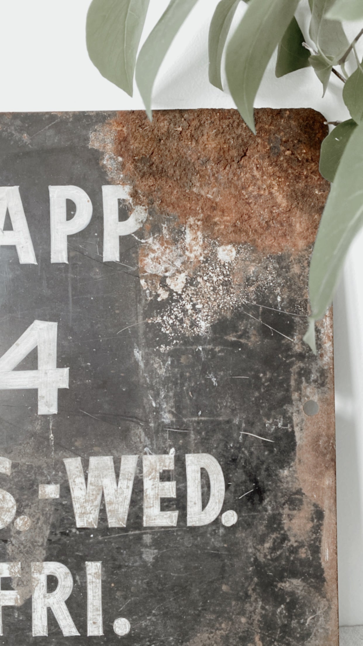 Antique Metal Advertising Sign