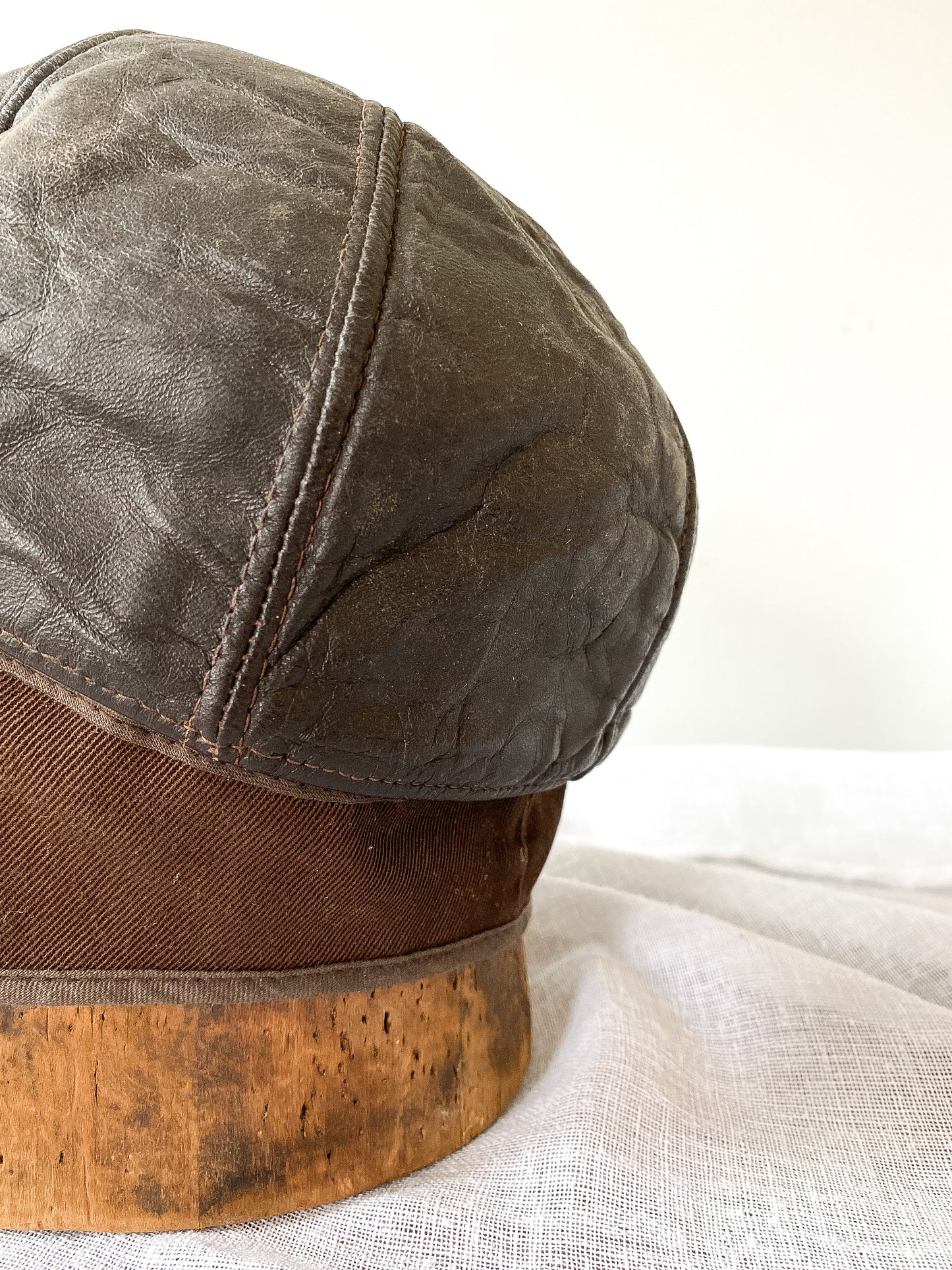 Antique Men’s Leather Ear Flap Hat