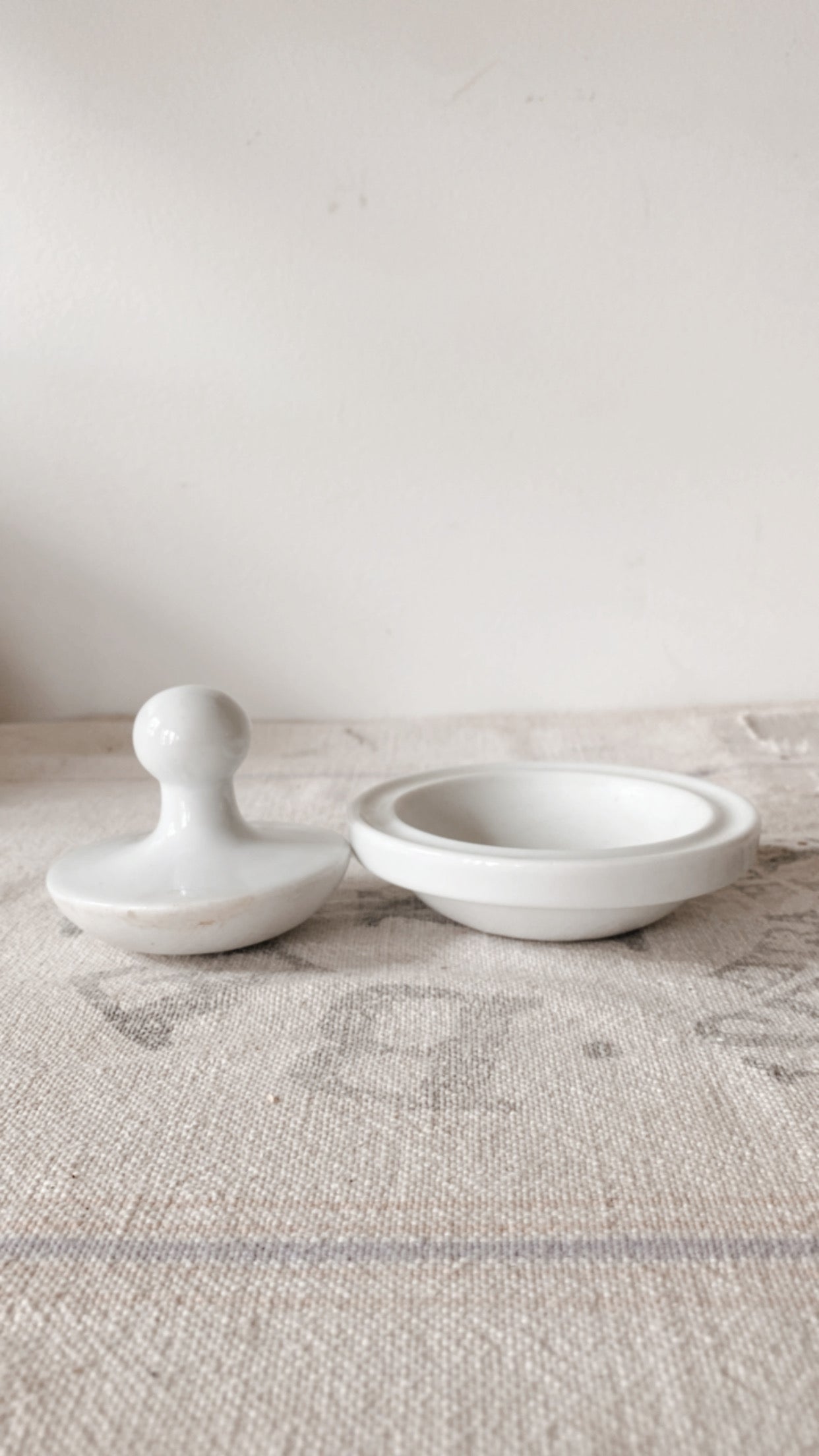 Vintage Ironstone Mortar/Pestle