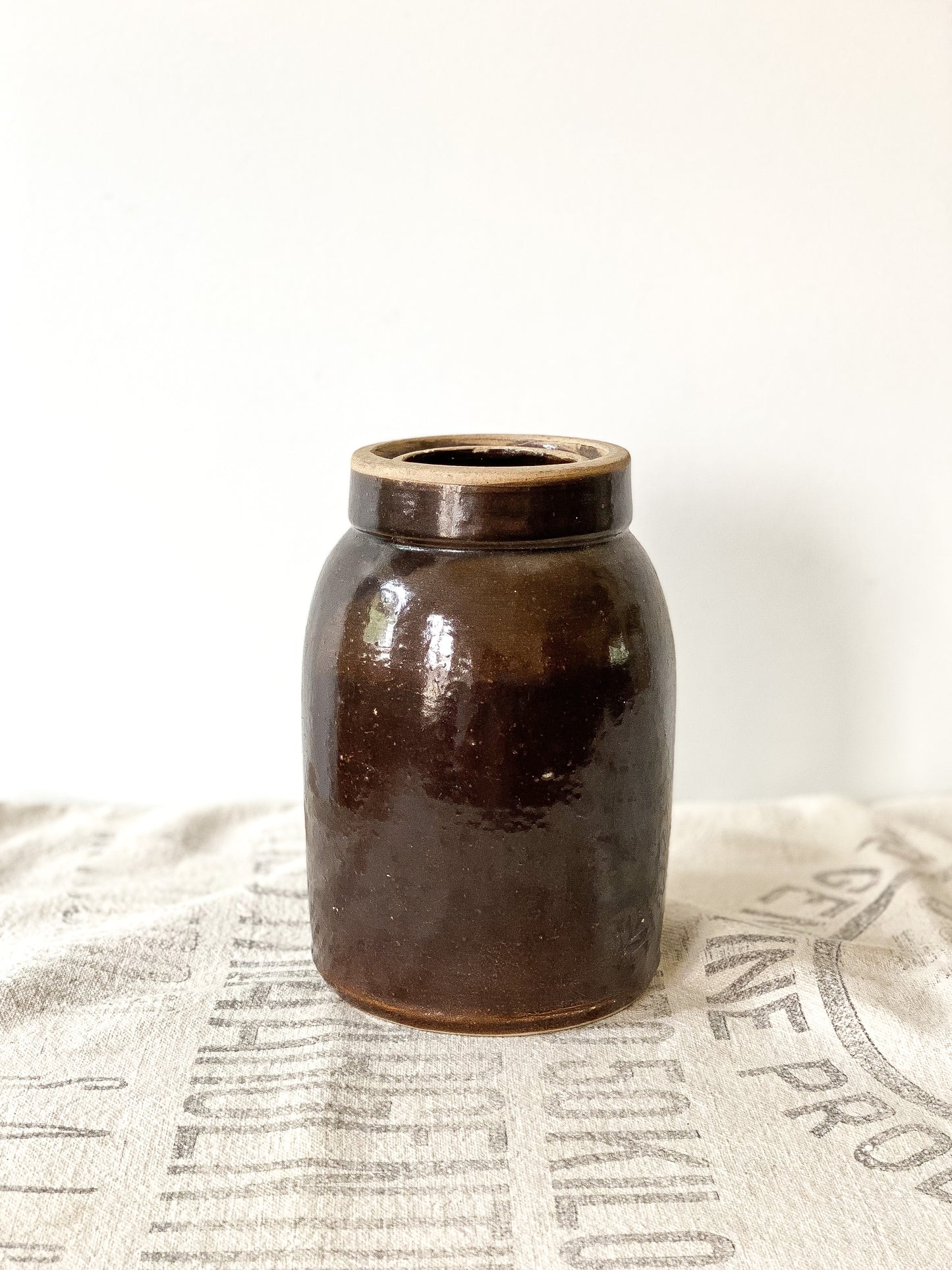 Antique Salt Glazed Canning Crock