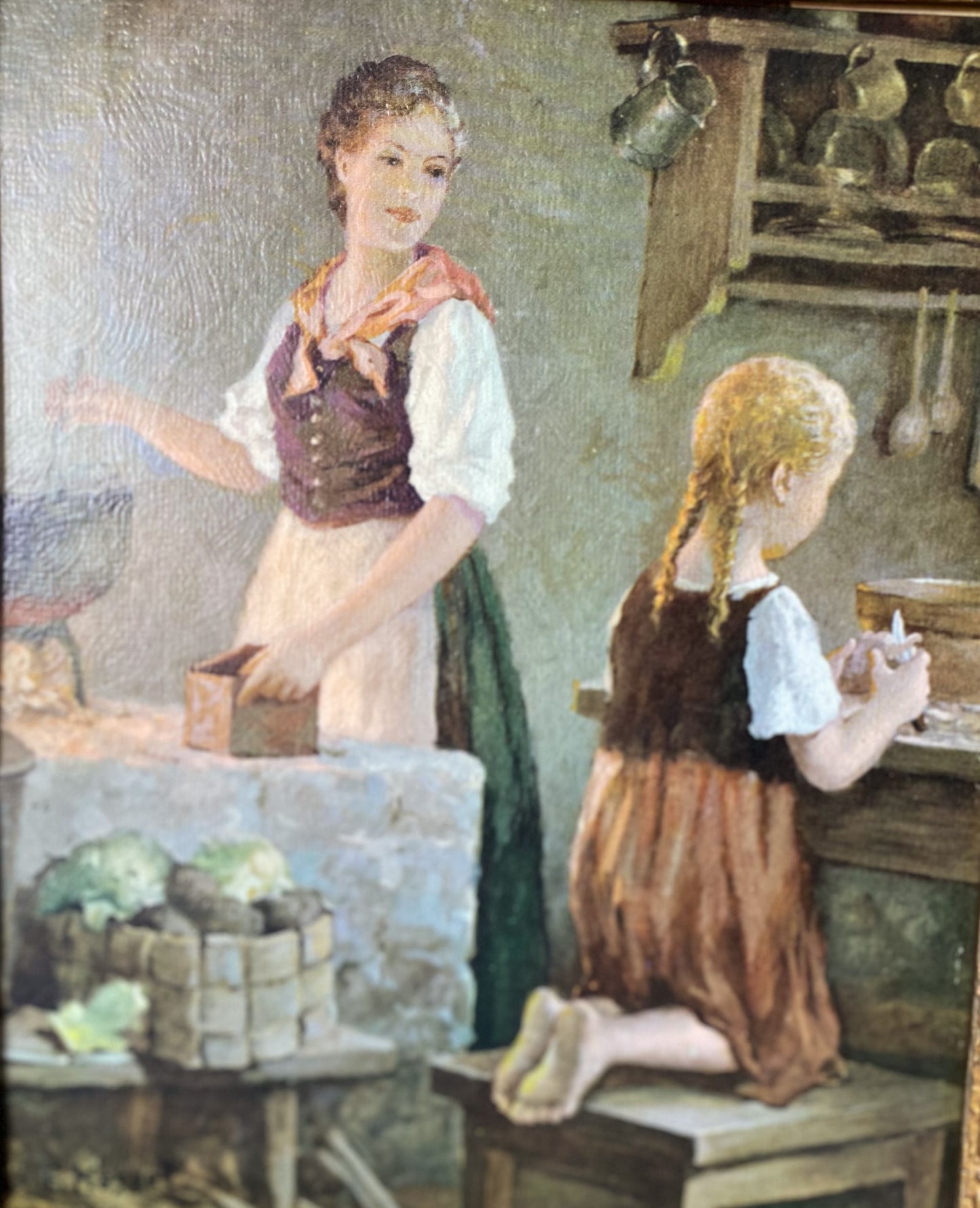 Vintage Litho Painting