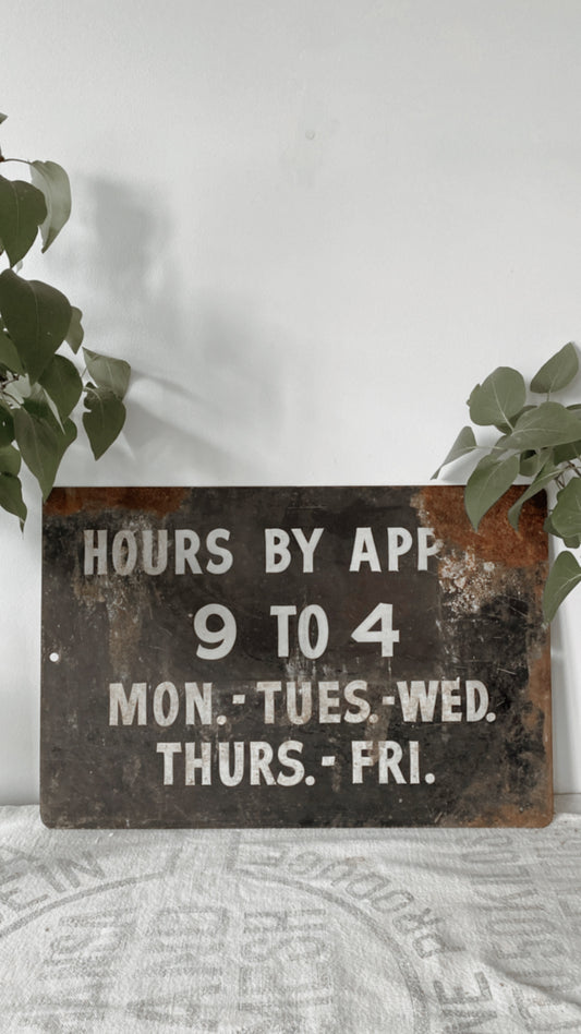 Antique Metal Advertising Sign