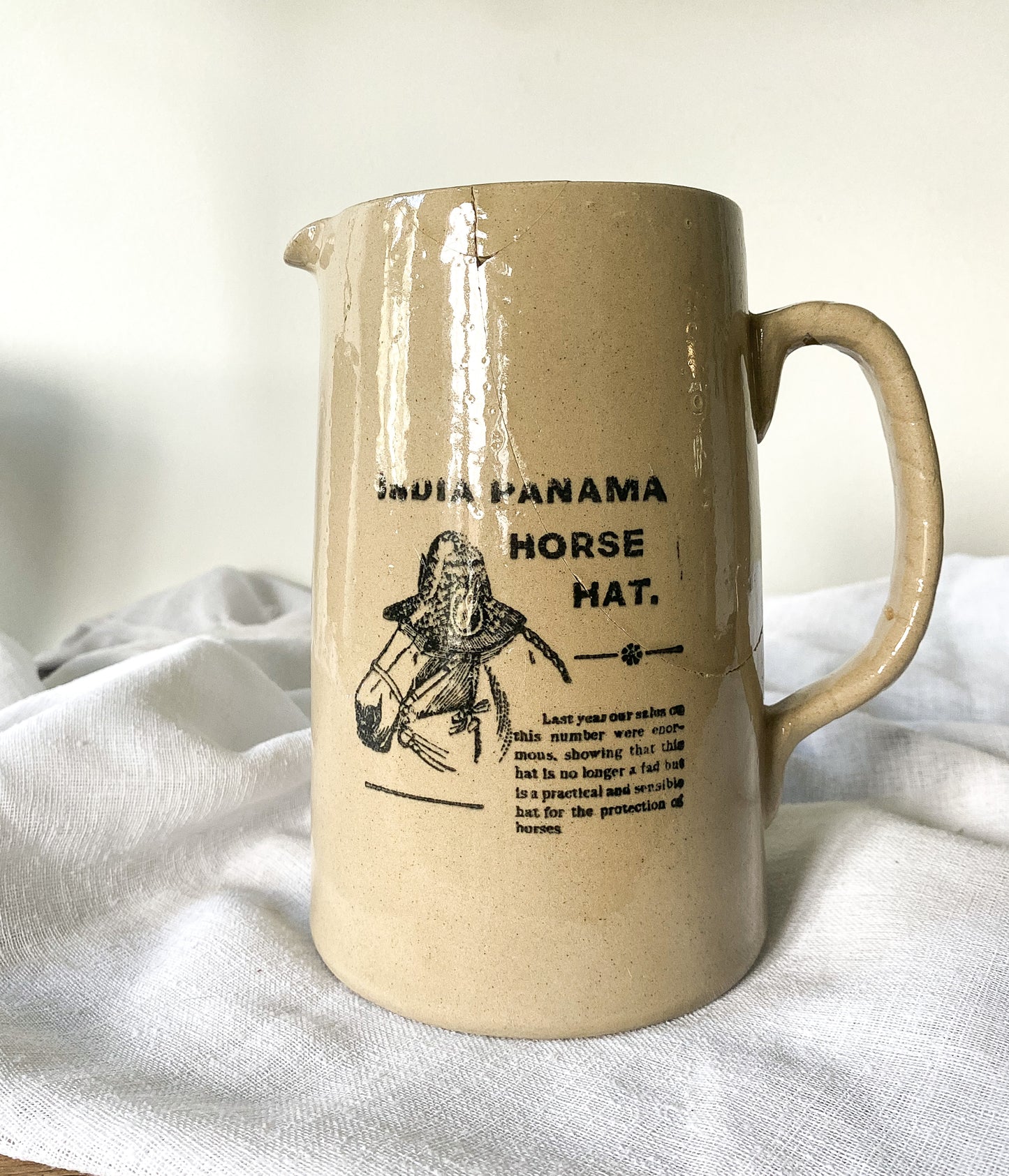 Vintage England Advertising Pitcher