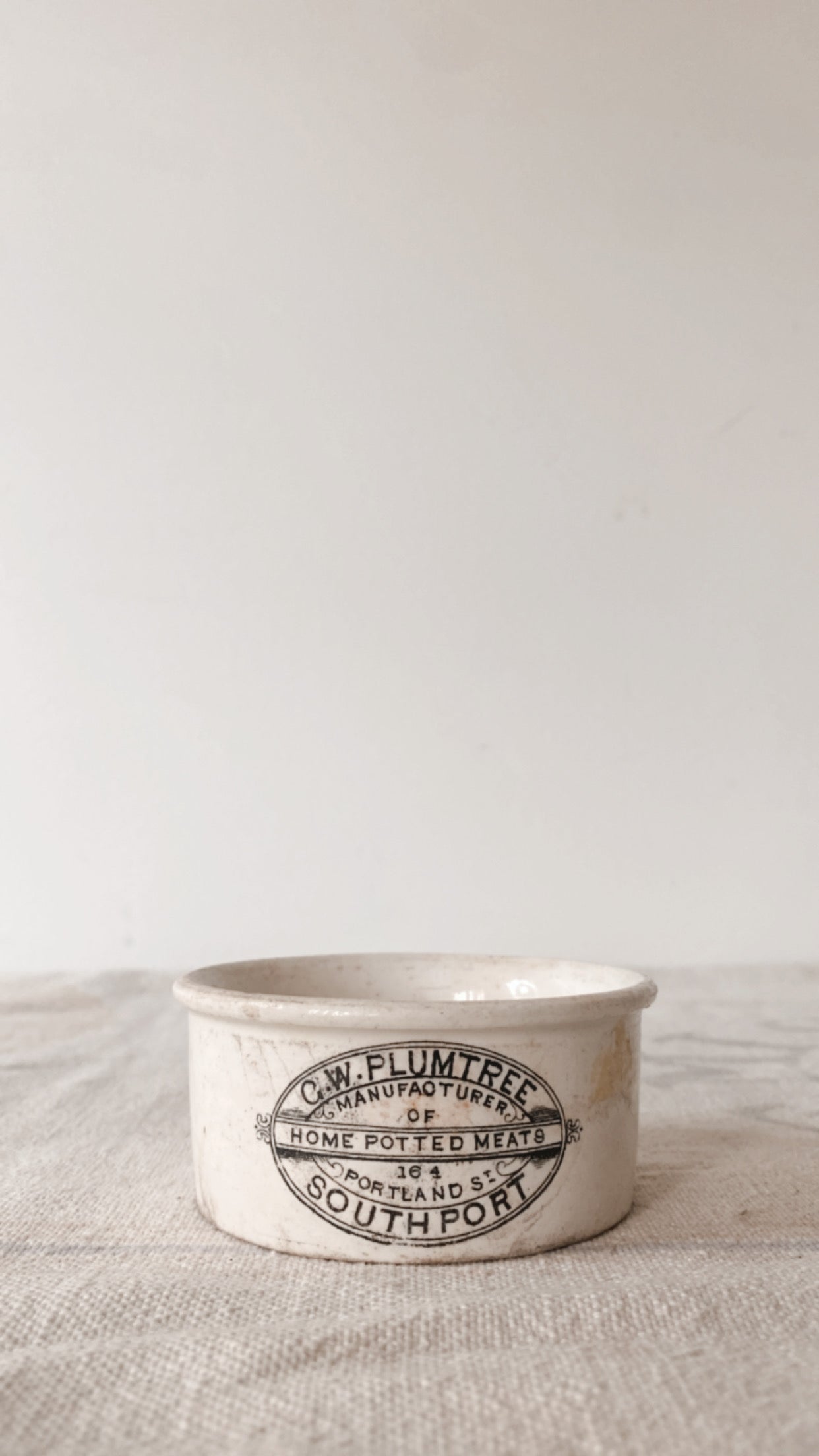 Antique English Potted Meat Jar