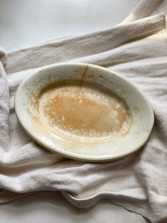 Stained Ironstone Small Platter