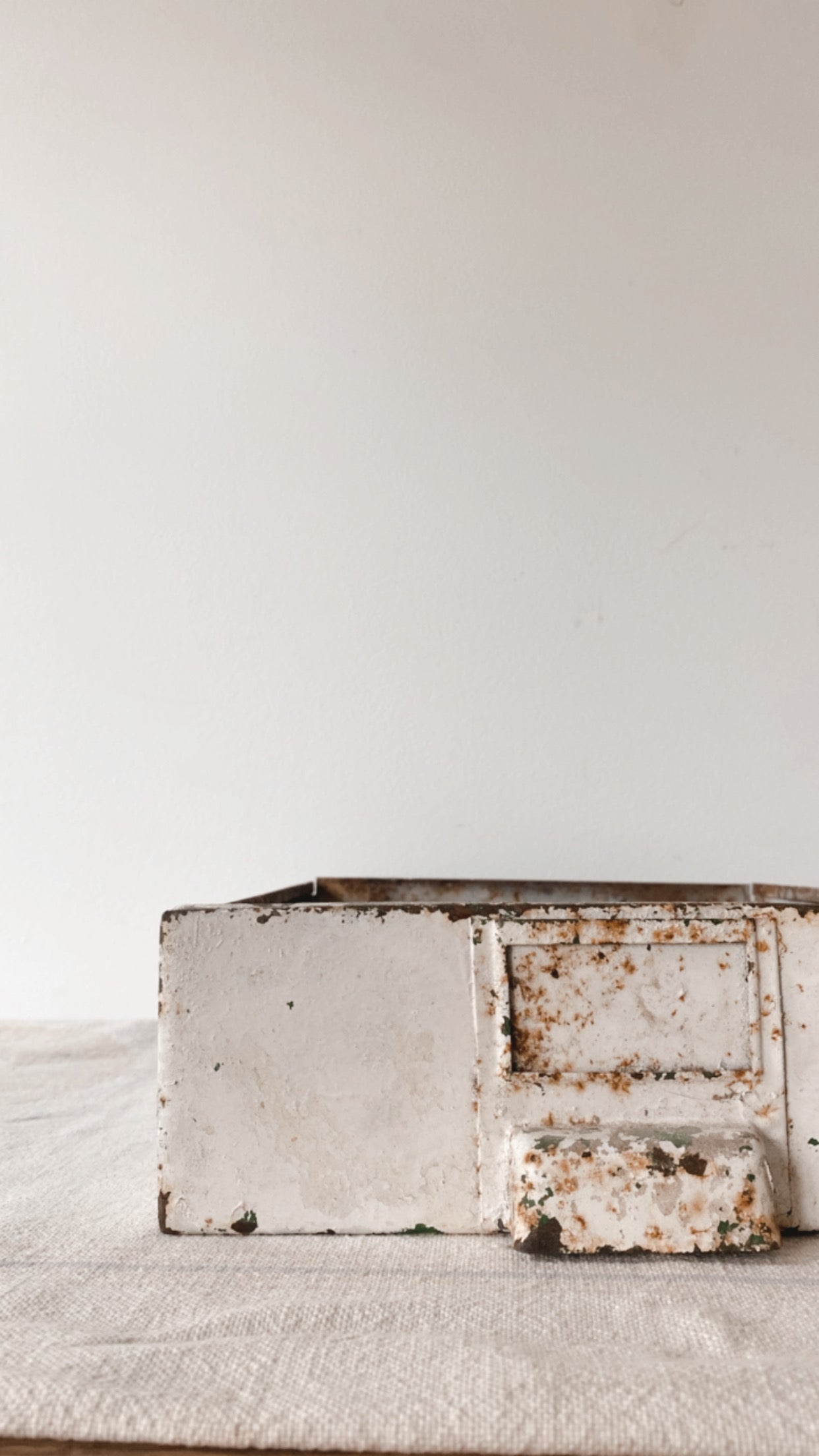 Vintage Chippy Metal Drawer