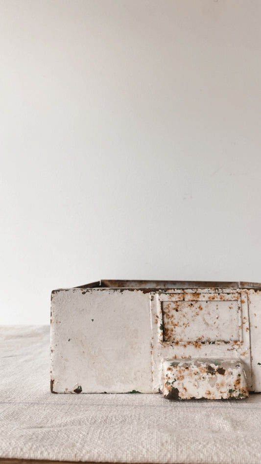 Vintage Chippy Metal Drawer