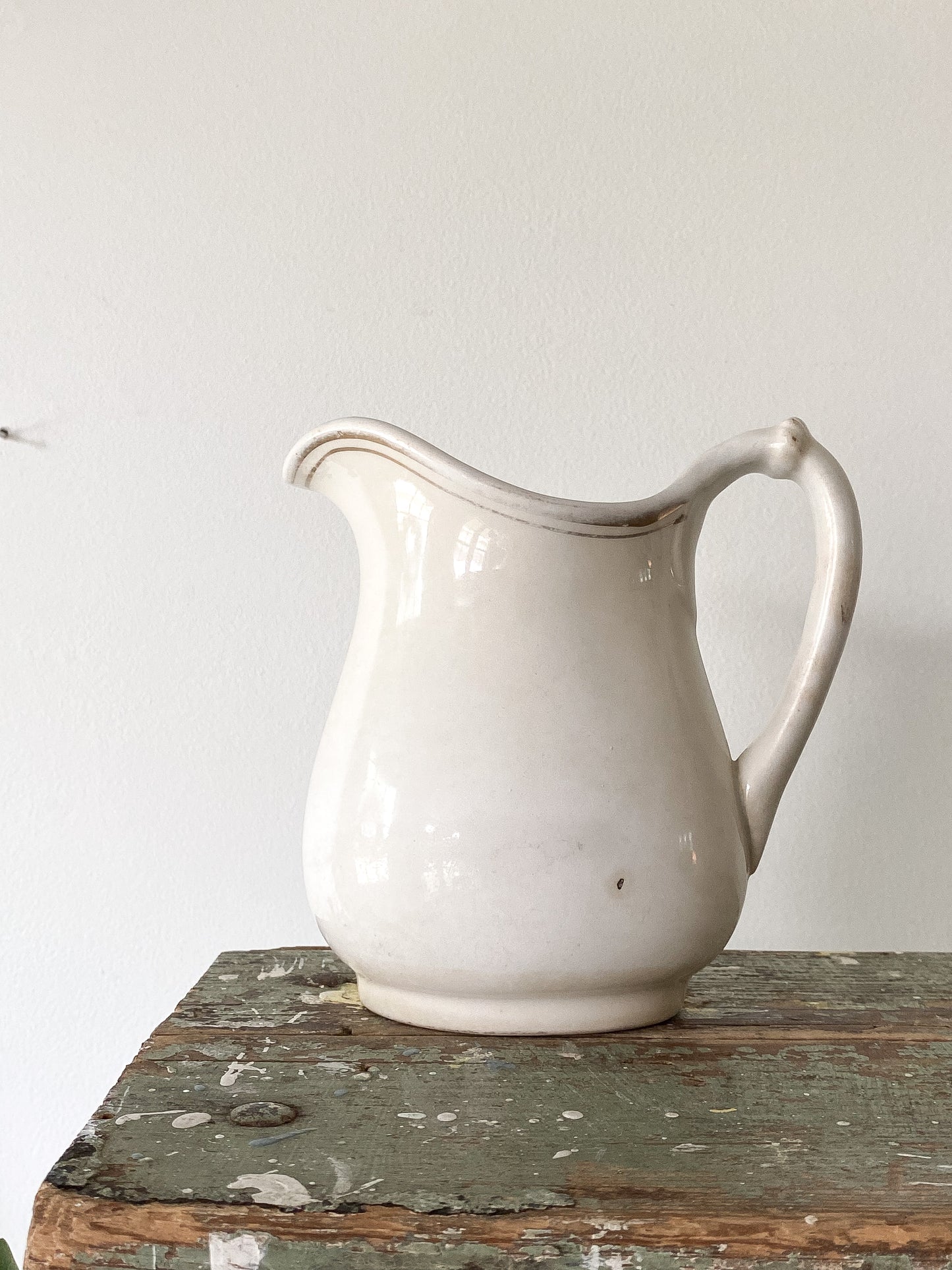 Vintage Ironstone Creamer Pitcher