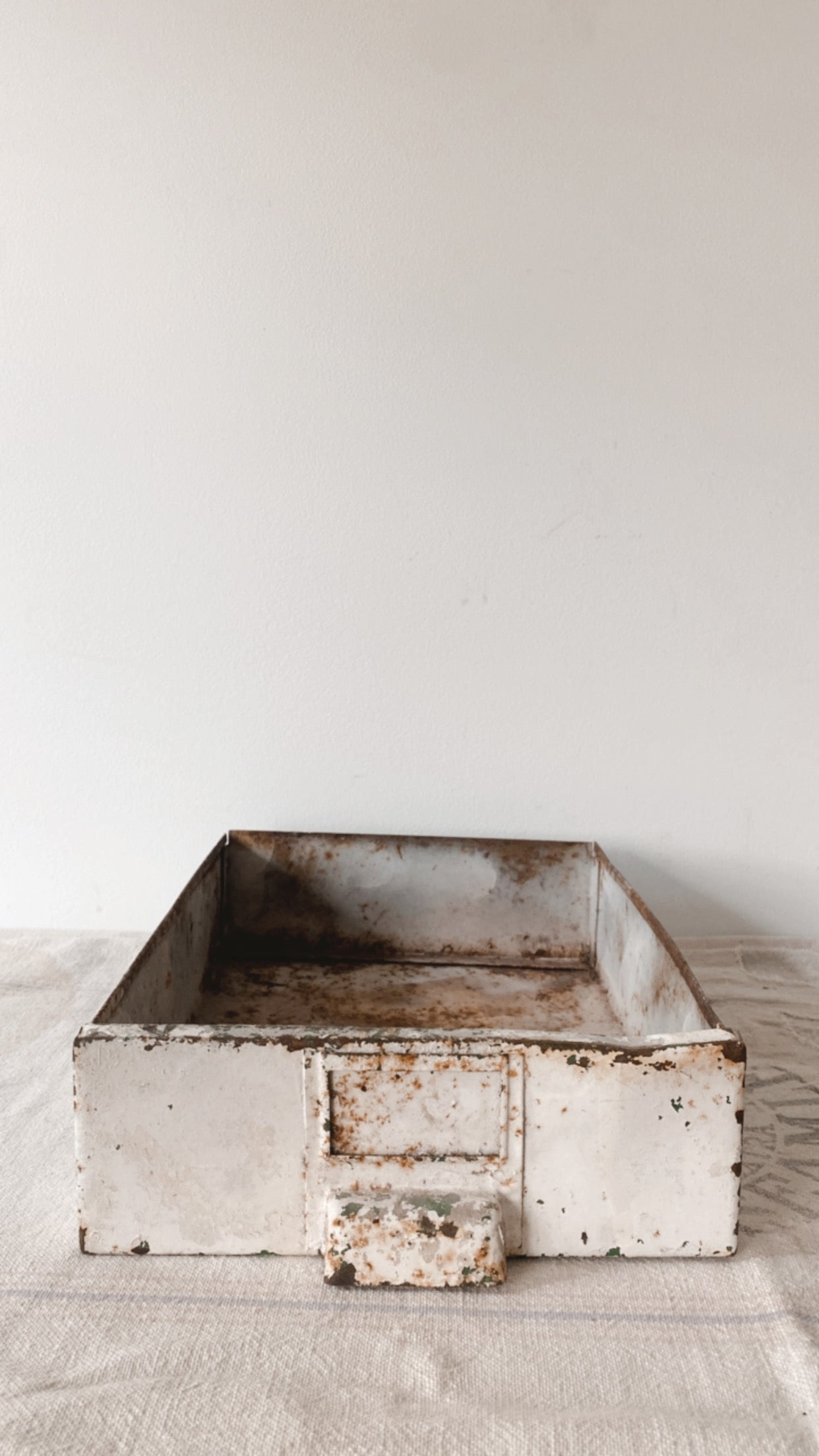 Vintage Chippy Metal Drawer