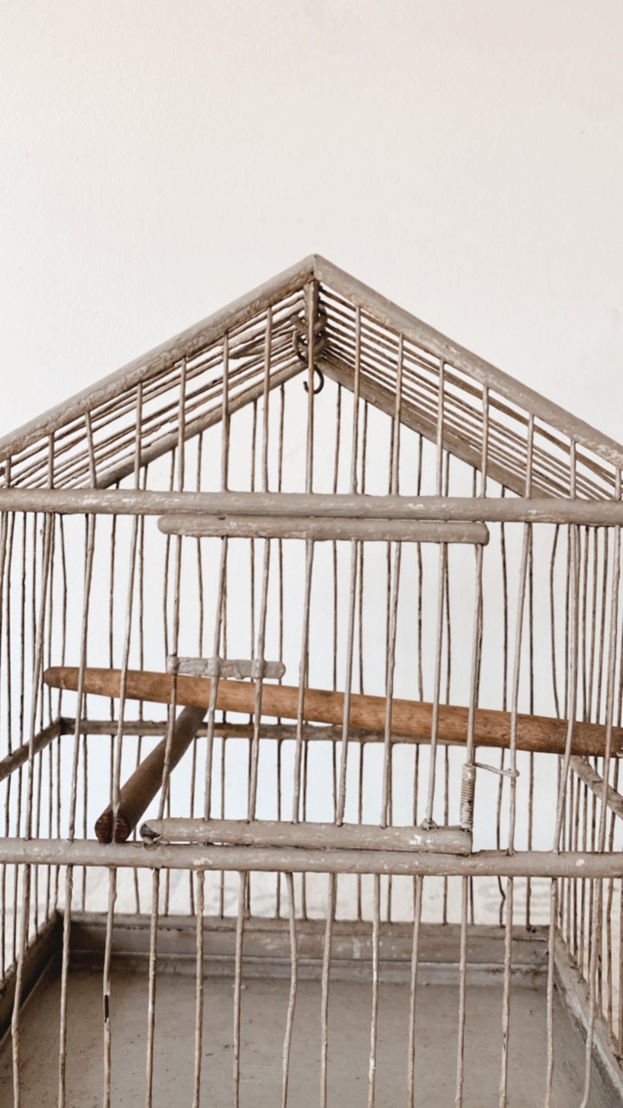 Antique Chippy Birdcage